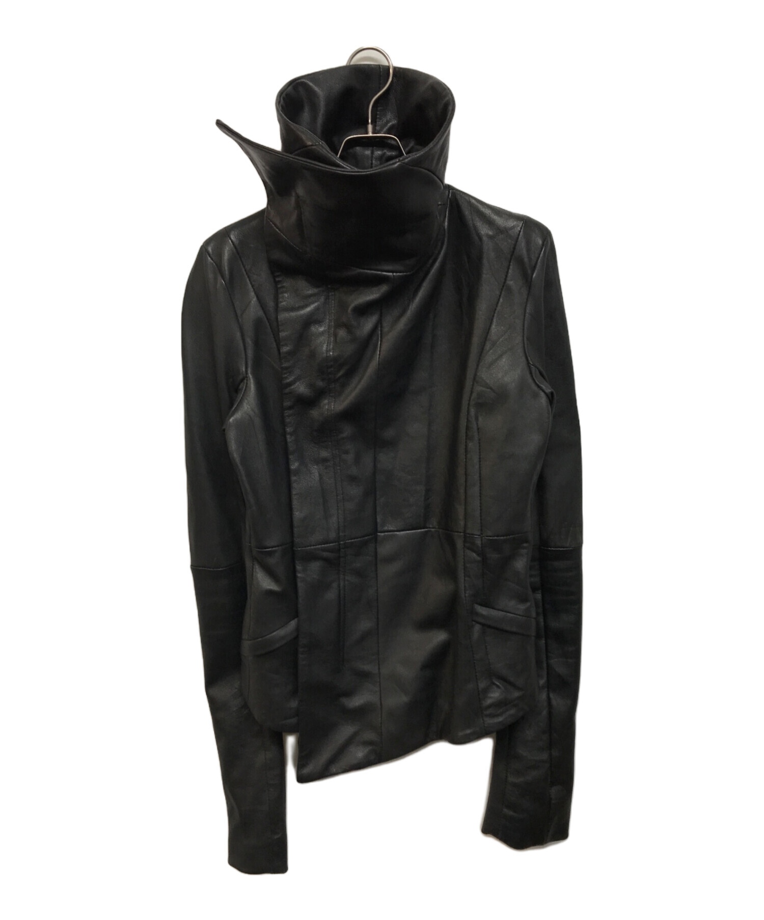 中古・古着通販】EKAM (エカム) 変形ライダースジャケット ブラック