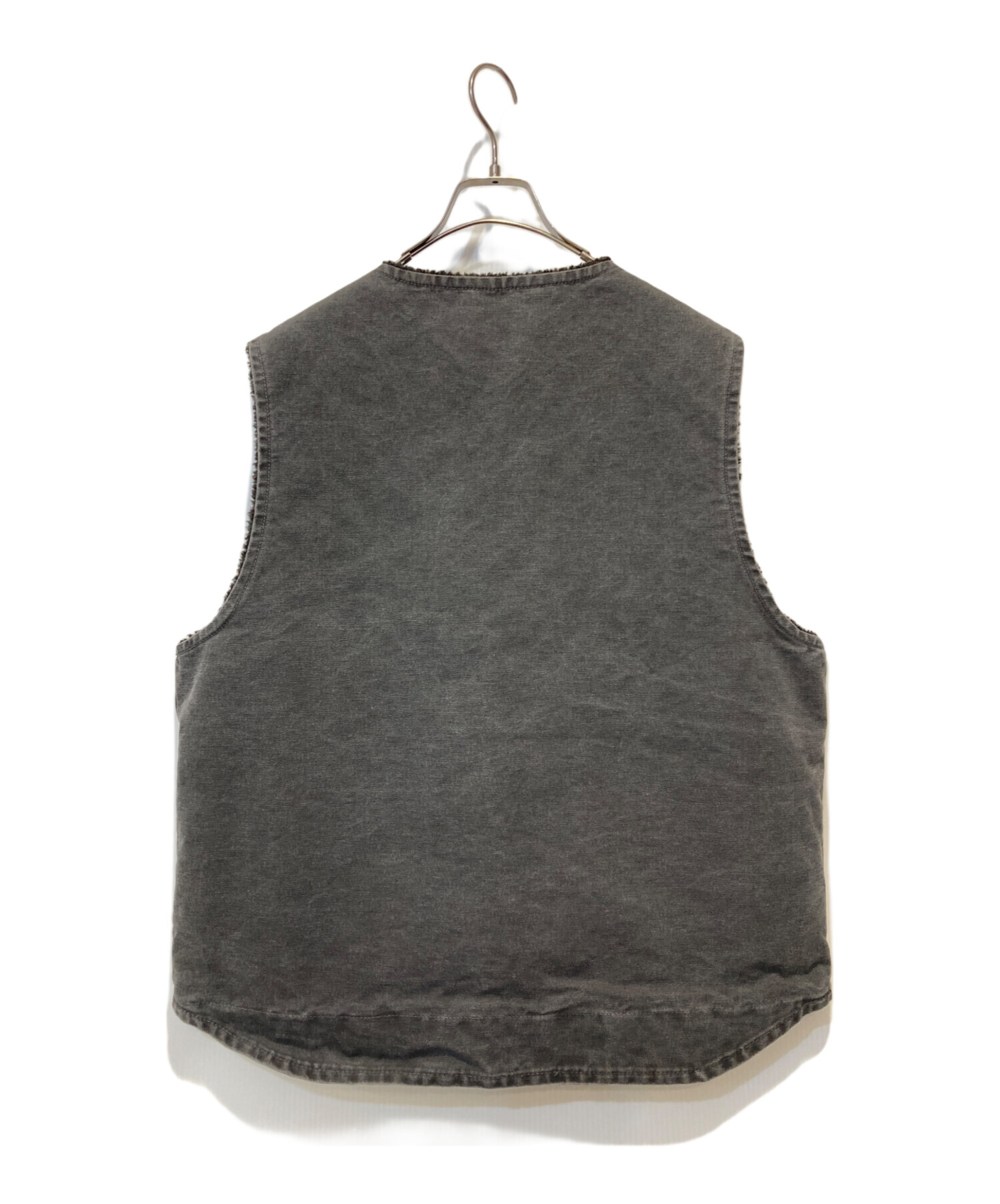 中古・古着通販】CarHartt (カーハート) 裏地ボアダックベスト グレー