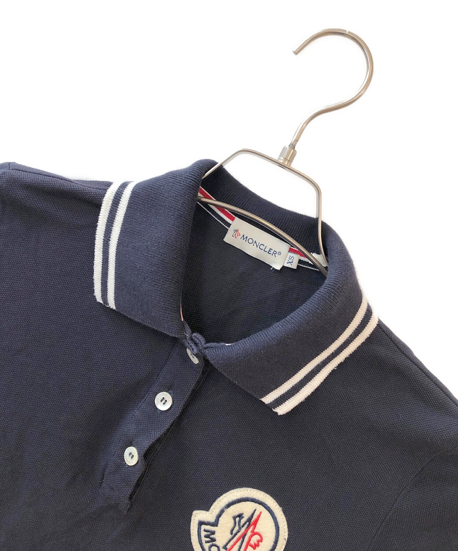 中古・古着通販】MONCLER (モンクレール) ロゴワッペンポロシャツ