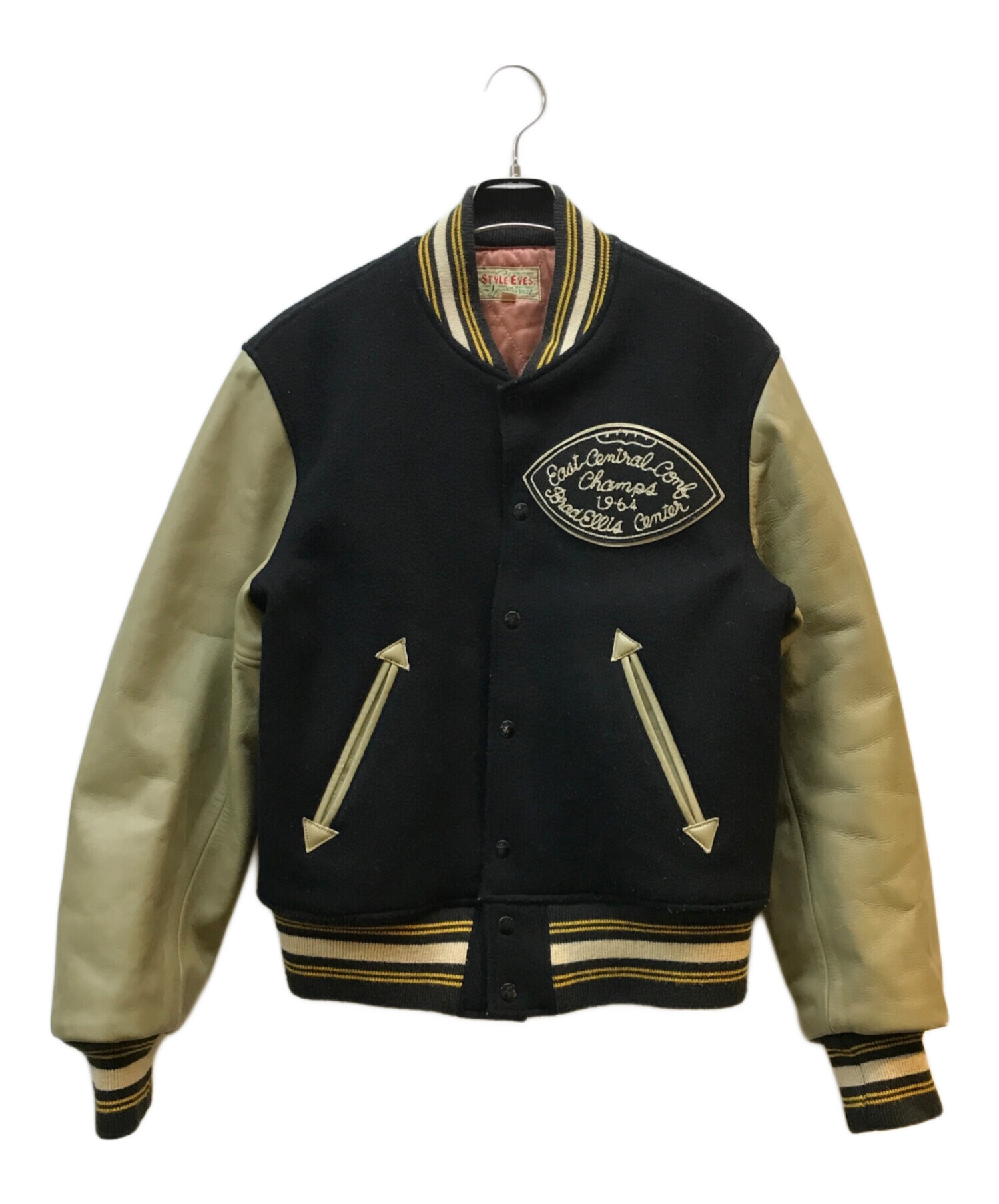 中古・古着通販】STYLE EYES (スタイルアイズ) スタジャン ブラック