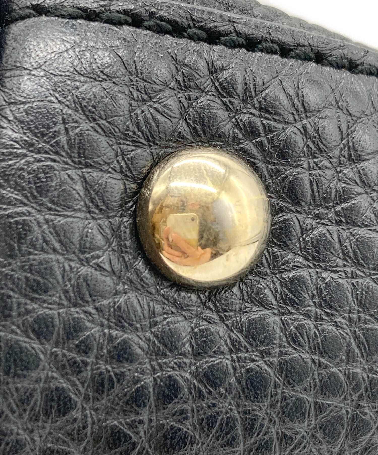 中古・古着通販】GUCCI (グッチ) バンブーショッパーバッグ ブラック