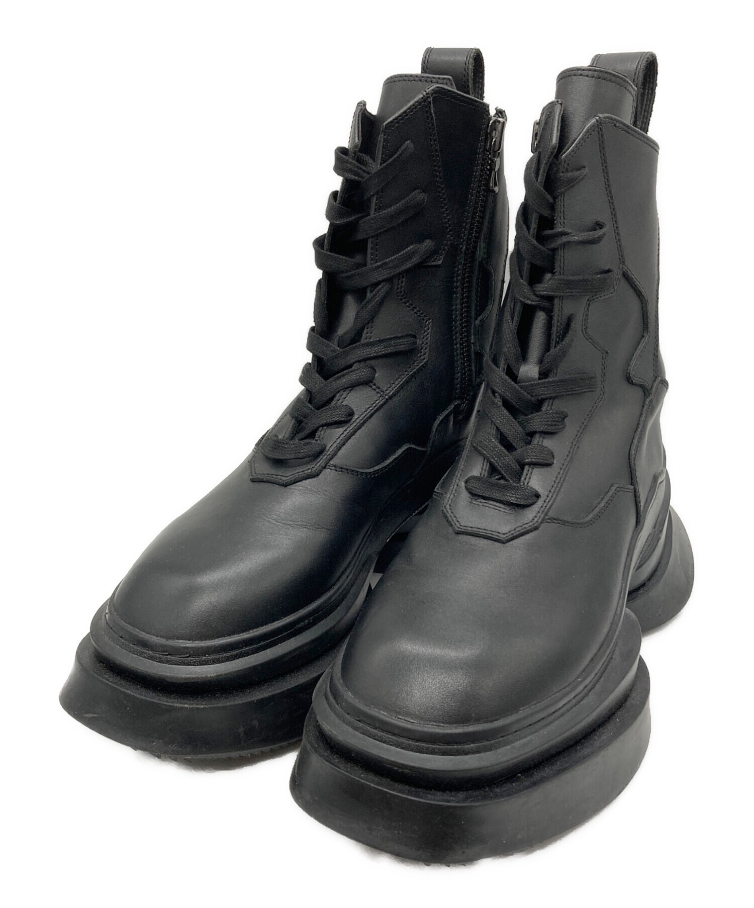 中古・古着通販】JULIUS (ユリウス) シェルブーツ ブラック サイズ