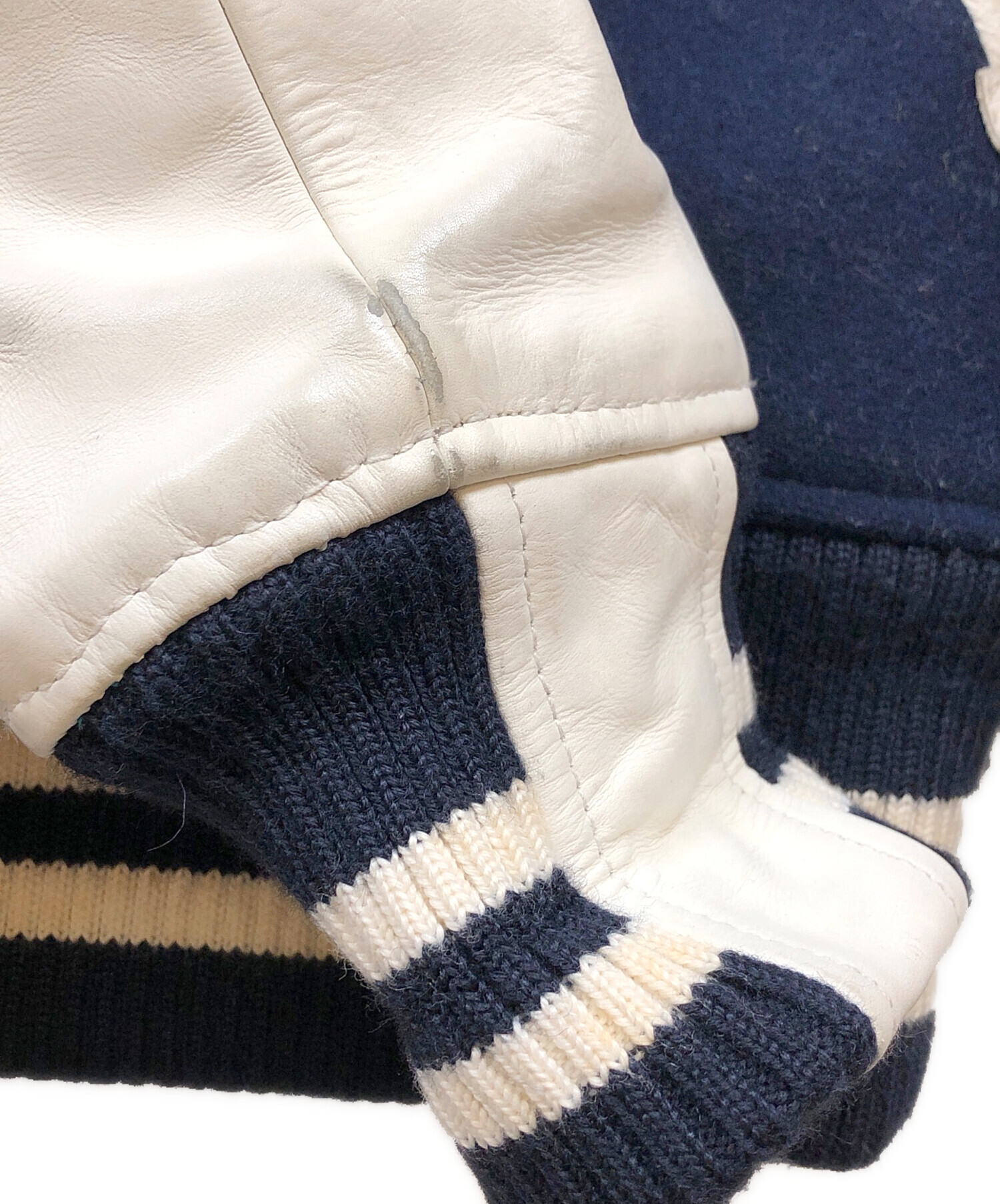 中古・古着通販】NEIGHBORHOOD (ネイバーフッド) スタジャン ネイビー