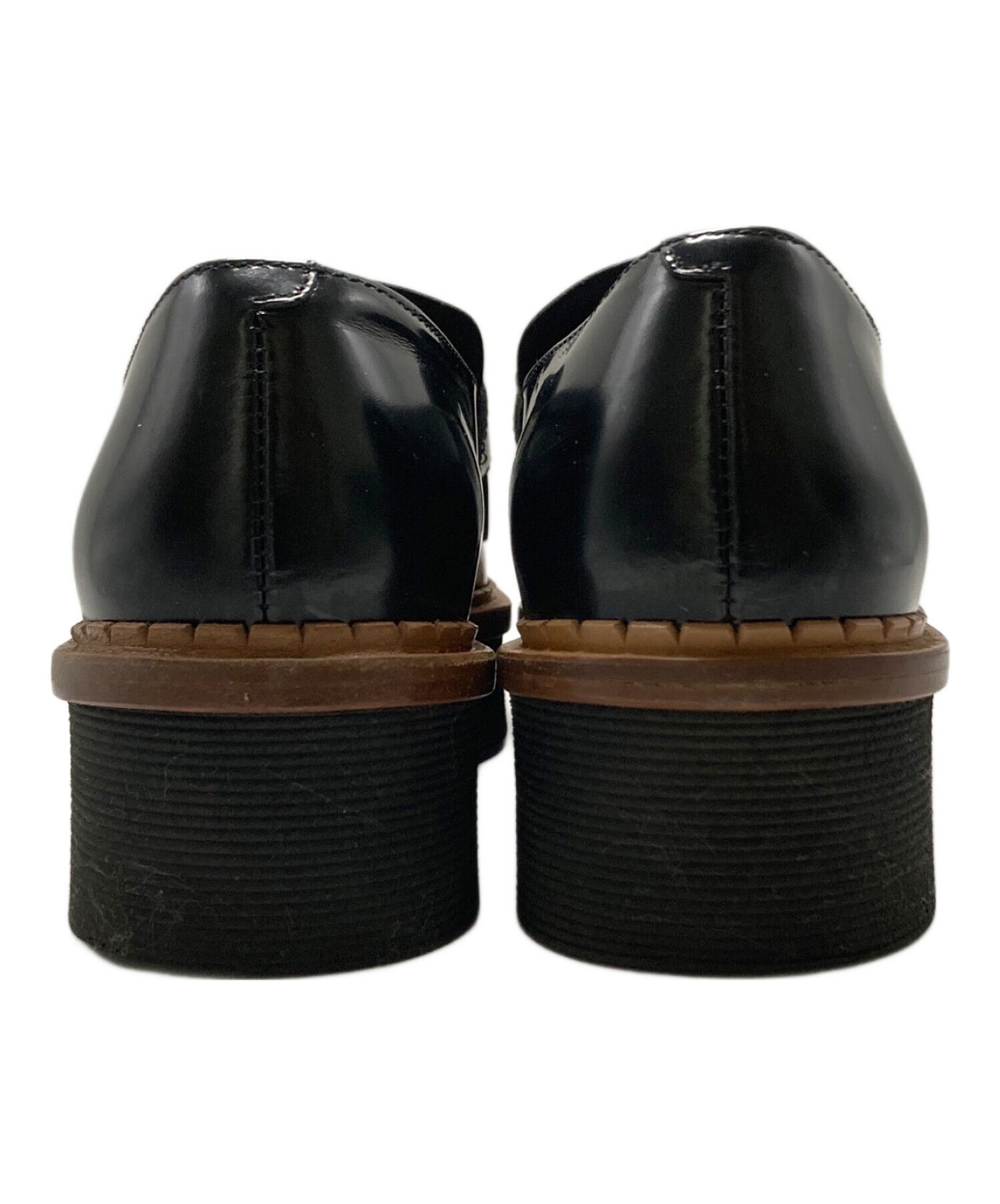 中古・古着通販】TOD'S (トッズ) ダブルTタッセルローファー ブラック