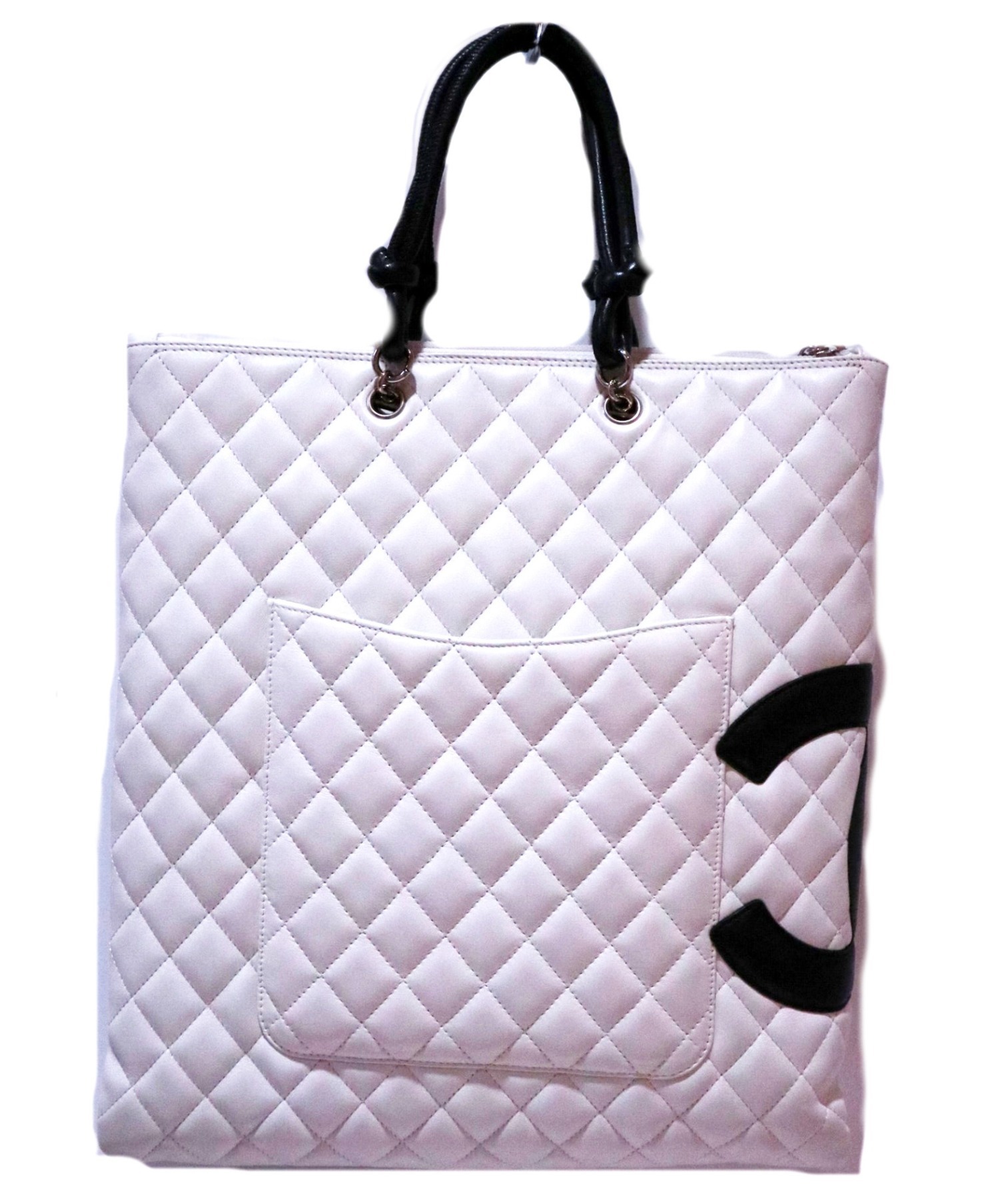 中古・古着通販】CHANEL (シャネル) キルティングバッグ ホワイト