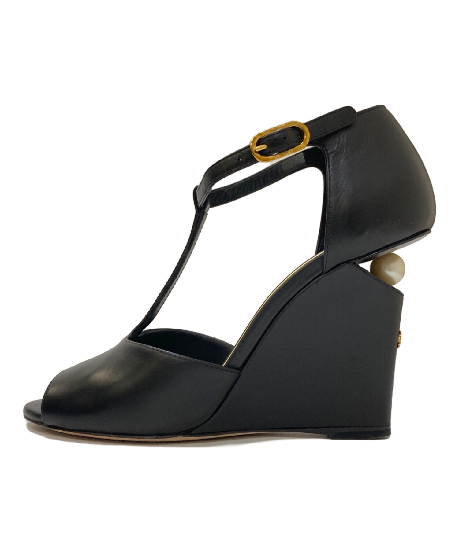 中古・古着通販】CHANEL (シャネル) Tストラップ ココマーク パール