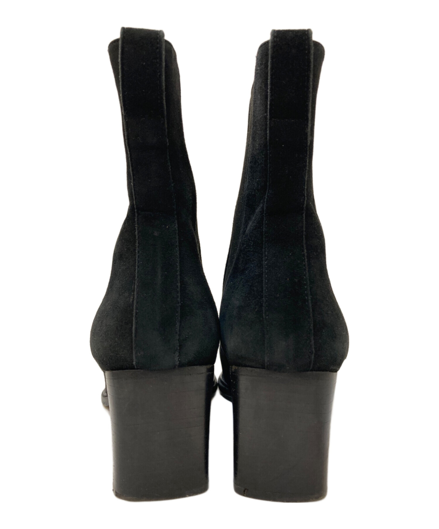 中古・古着通販】GUCCI (グッチ) スウェードサイドゴアブーツ ブラック