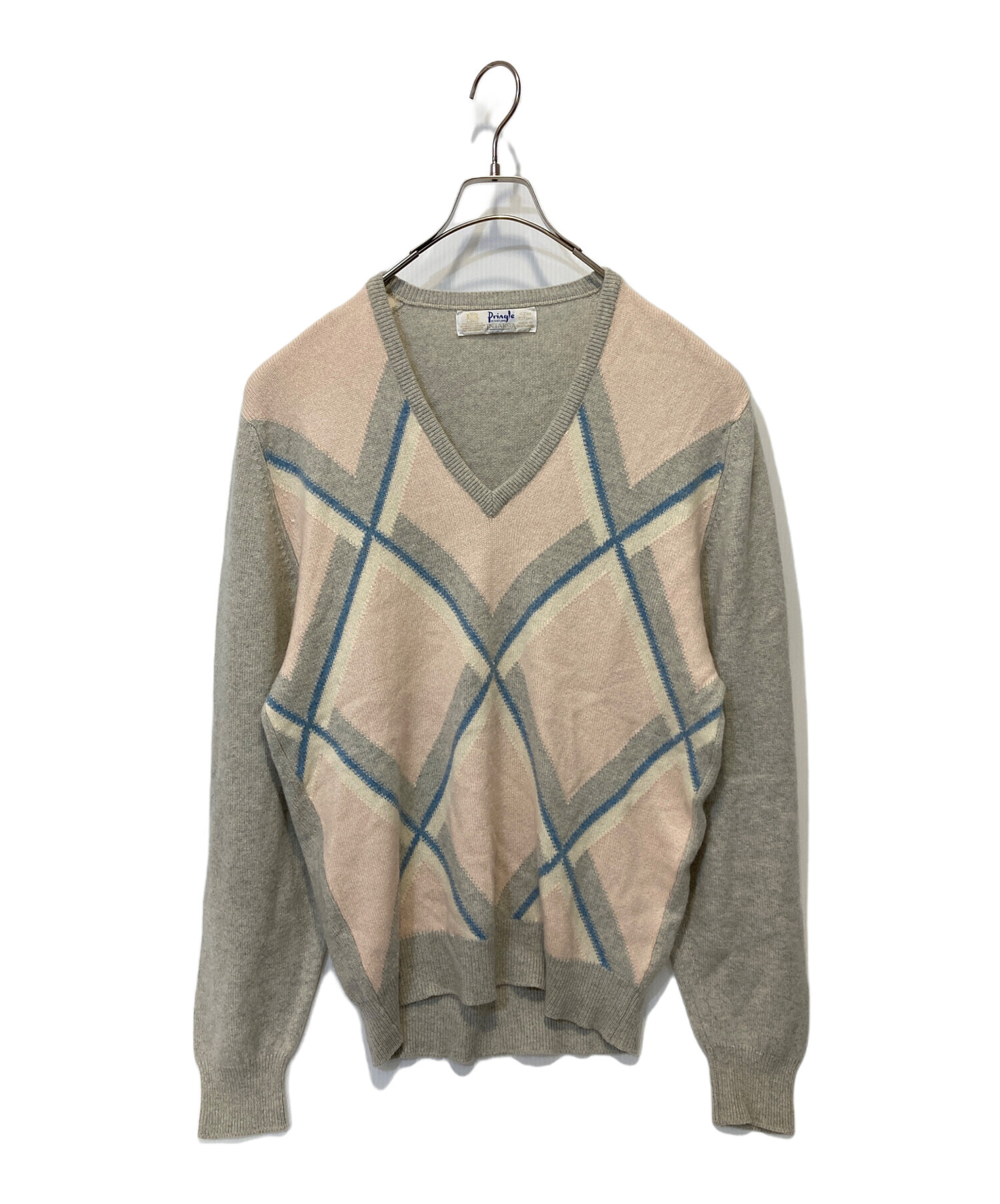 中古・古着通販】Pringle (プリングル) カシミヤアーガイルVネック