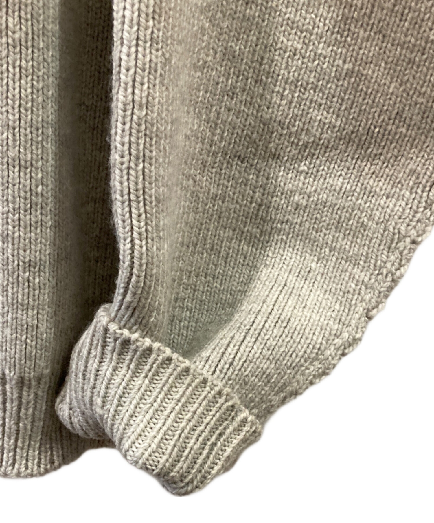 中古・古着通販】UNUSED (アンユーズド) HALF ZIP KNIT グレー サイズ