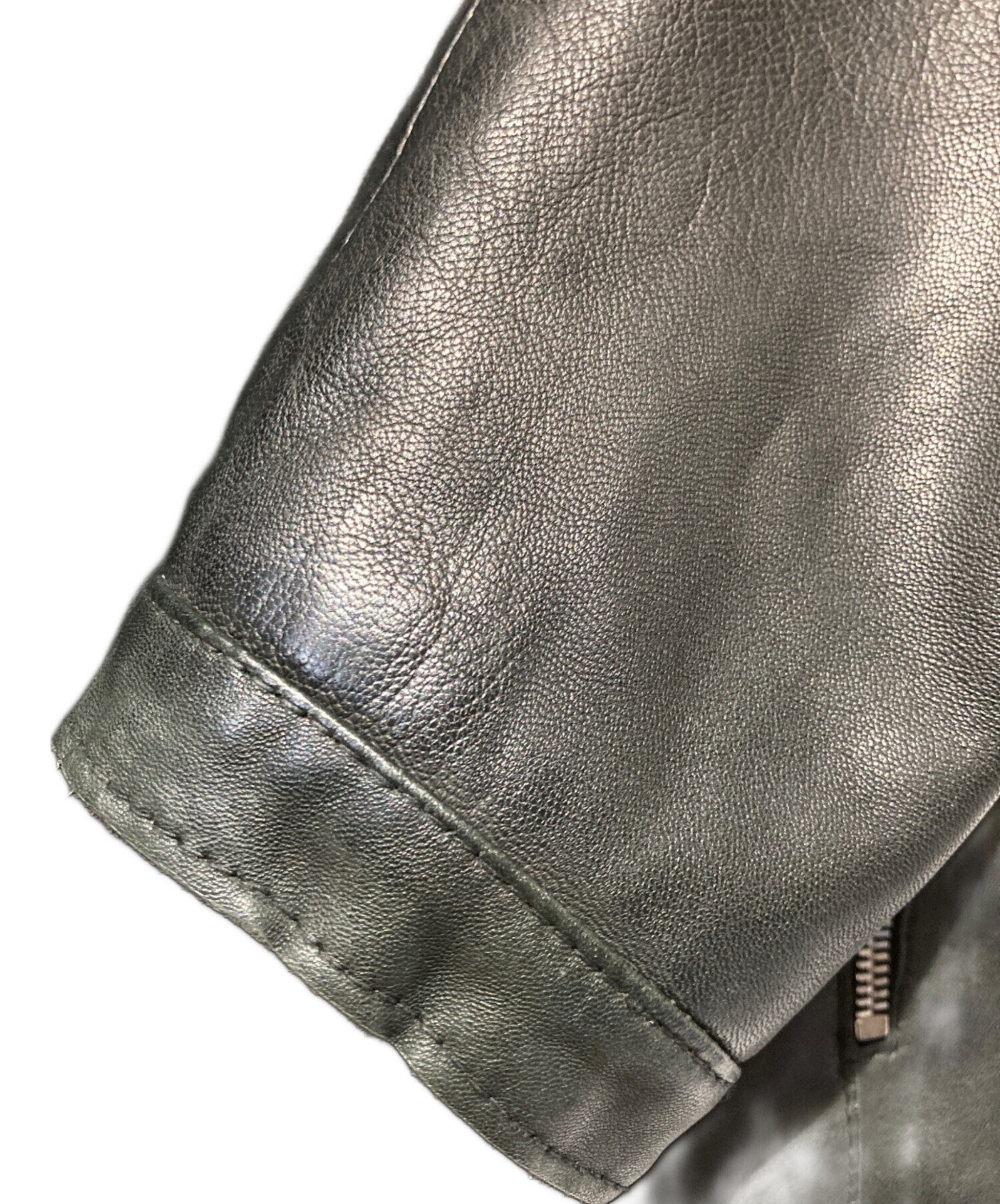 中古・古着通販】Delan (デラン) ラムレザー シングルライダース