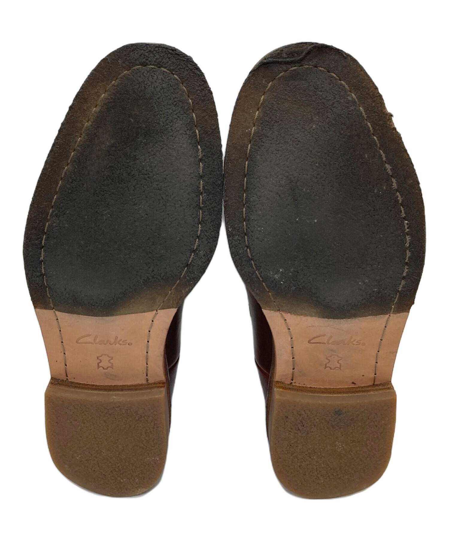 中古・古着通販】CLARKS (クラークス) サイドゴアブーツ レザーブーツ