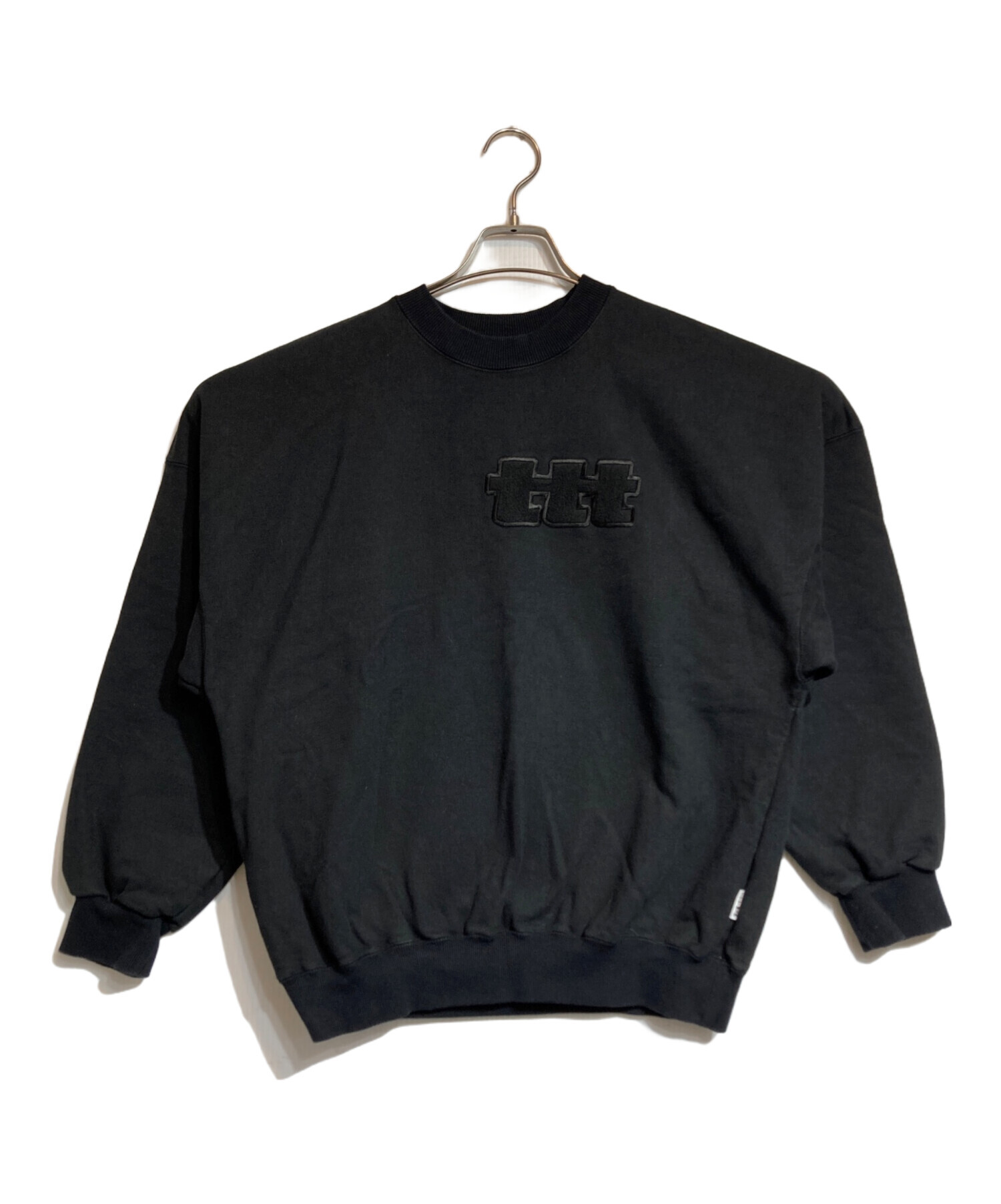 中古・古着通販】TTT MSW (ティー) ロゴスウェット ブラック サイズ:M