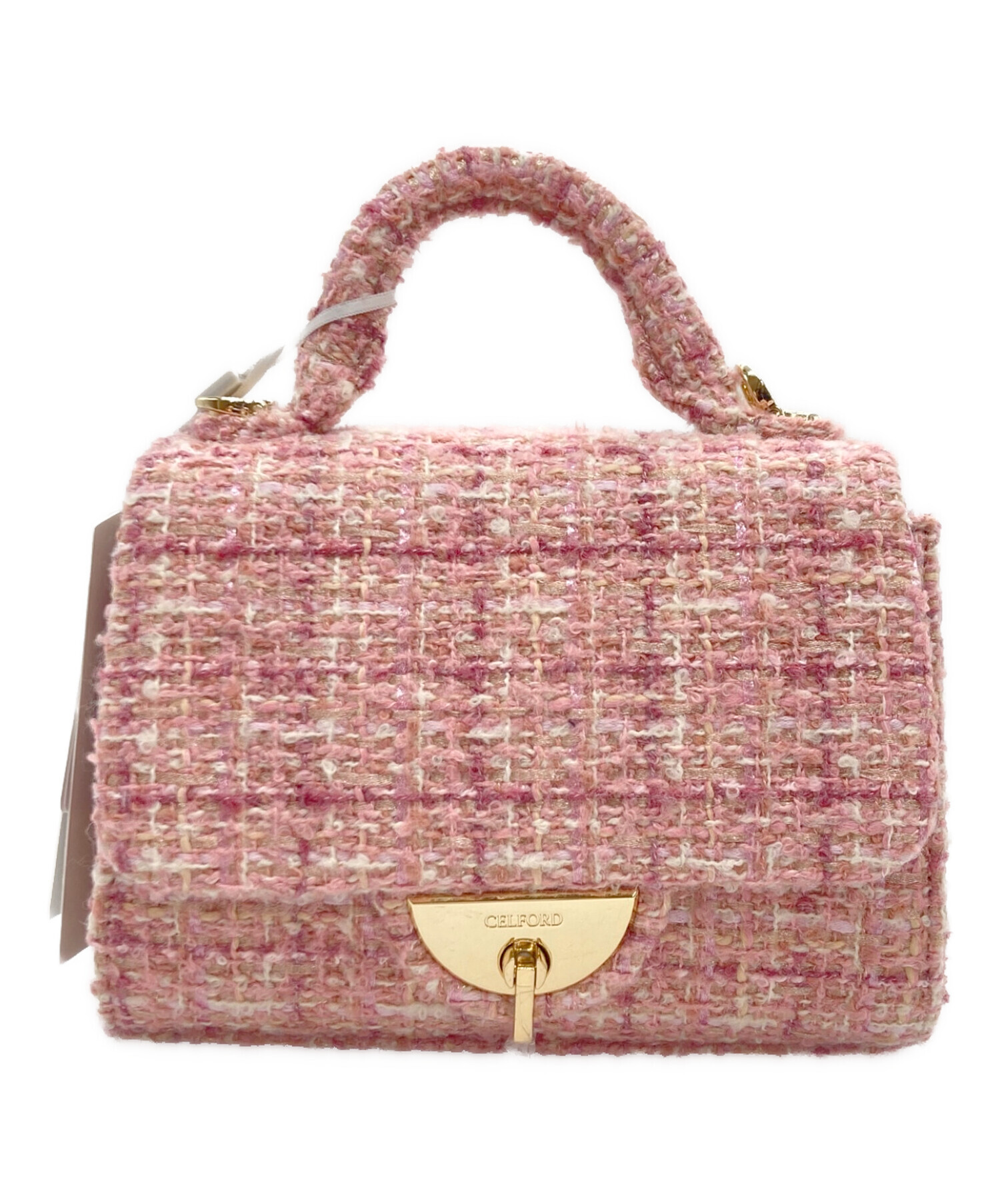 中古・古着通販】CELFORD (セルフォード) ツイードミニハンドバッグ