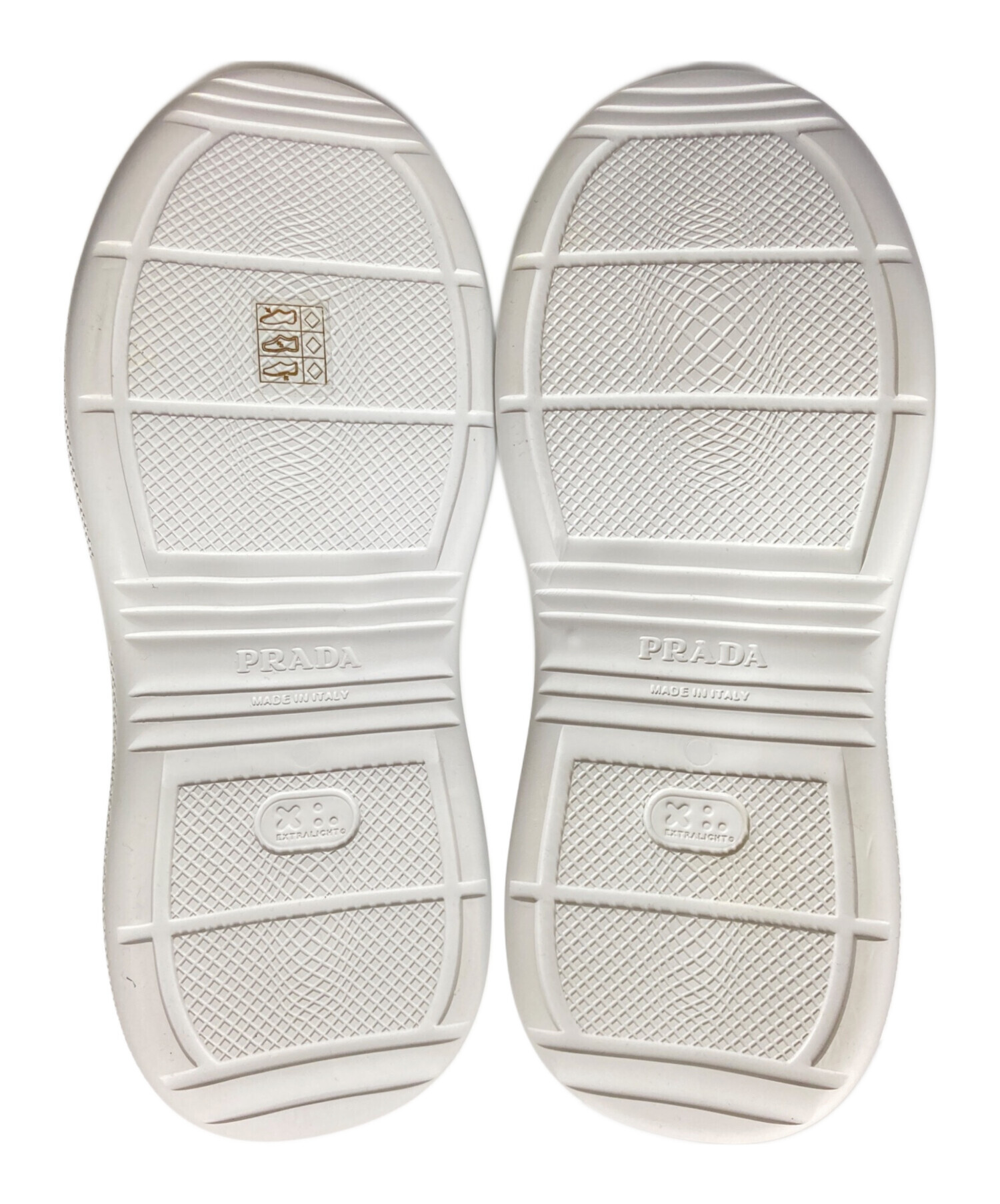 中古・古着通販】PRADA (プラダ) レインブーツ ホワイト サイズ:39