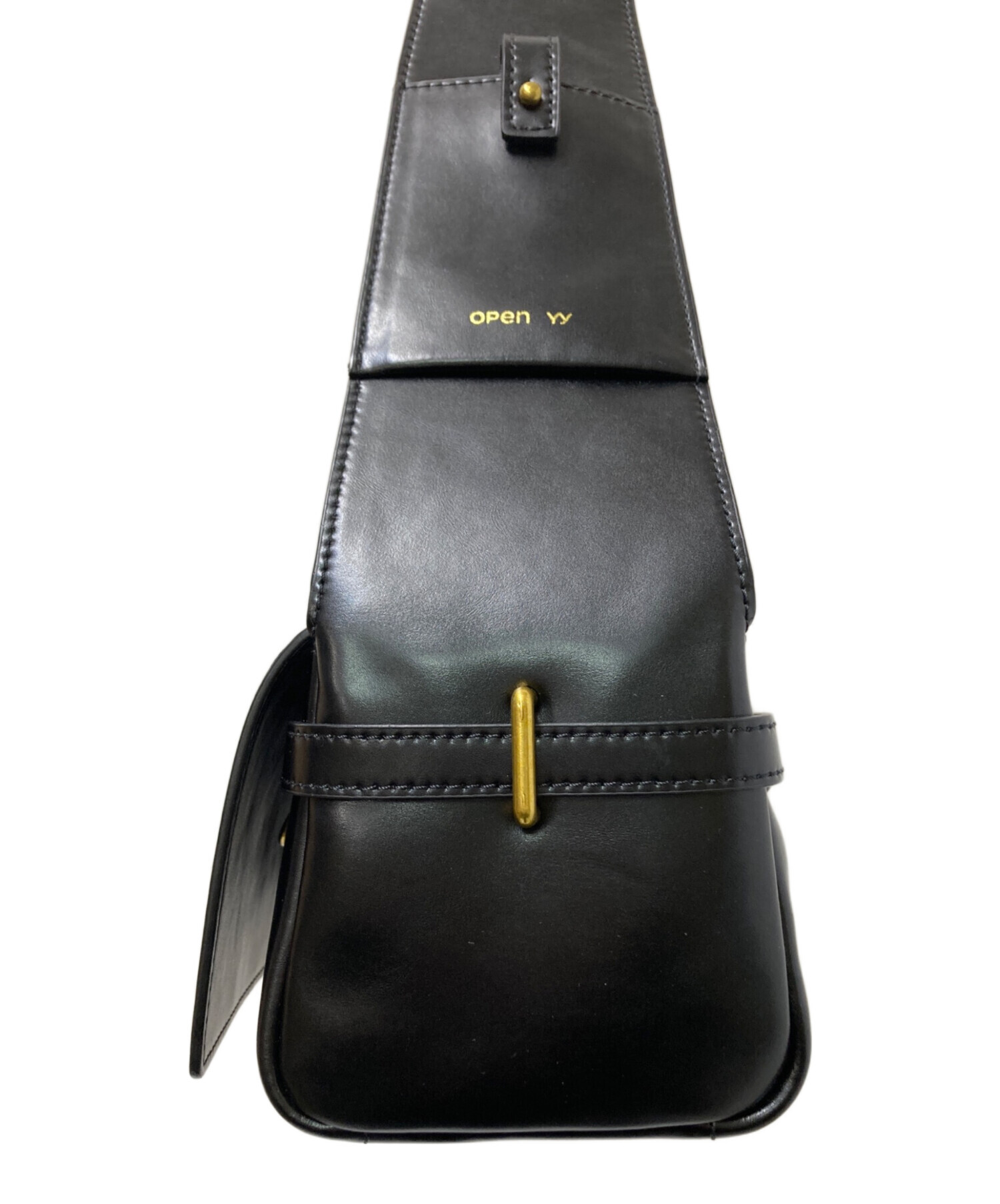 中古・古着通販】OPEN YY (オープンワイワイ) LEATHER BELTING DUFFLE