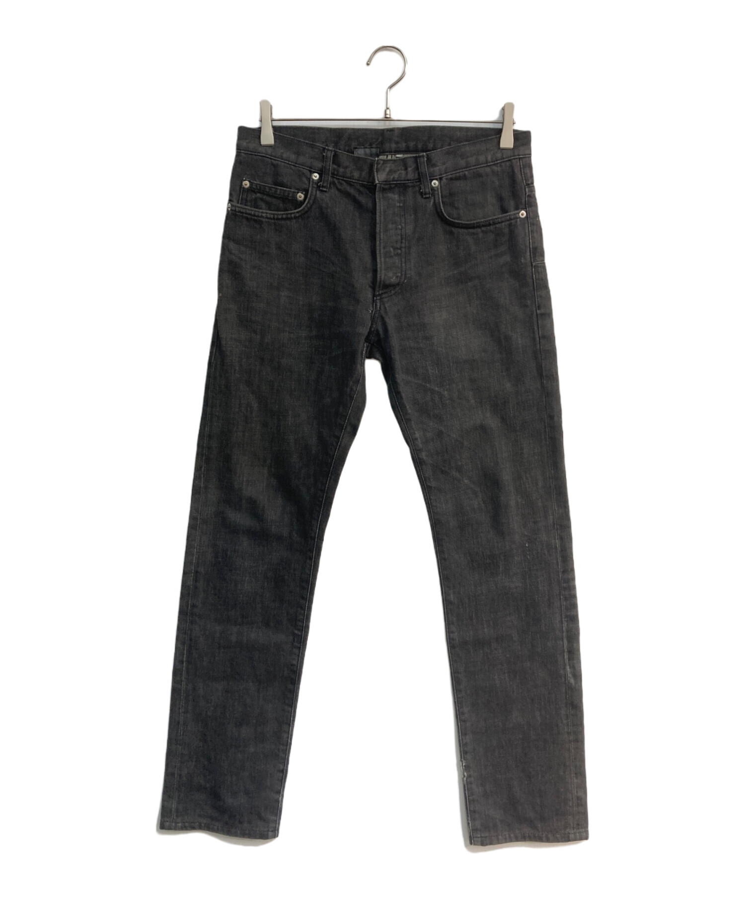 中古・古着通販】DIOR HOMME (ディオール オム) ブラックデニムパンツ
