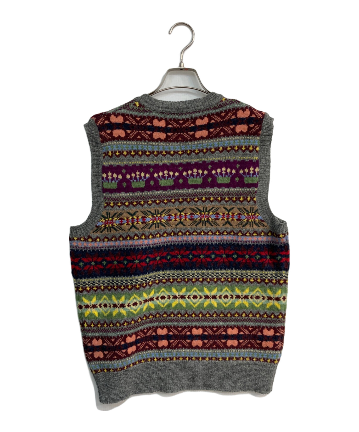 好配色 ポロラルフローレン カシミヤ フェアアイル ニットベスト S