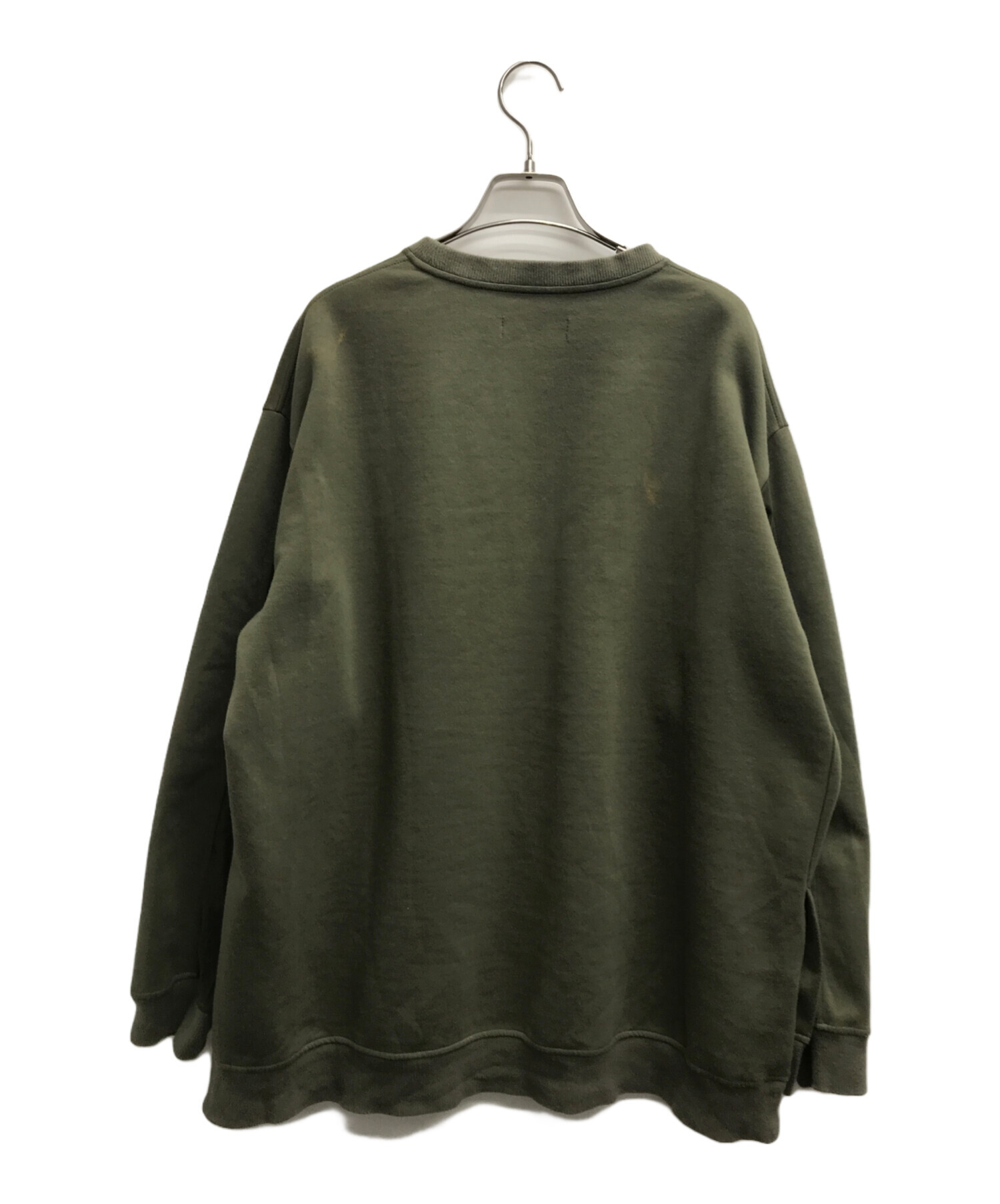 中古・古着通販】FRED PERRY (フレッドペリー) ロゴスウェット カーキ