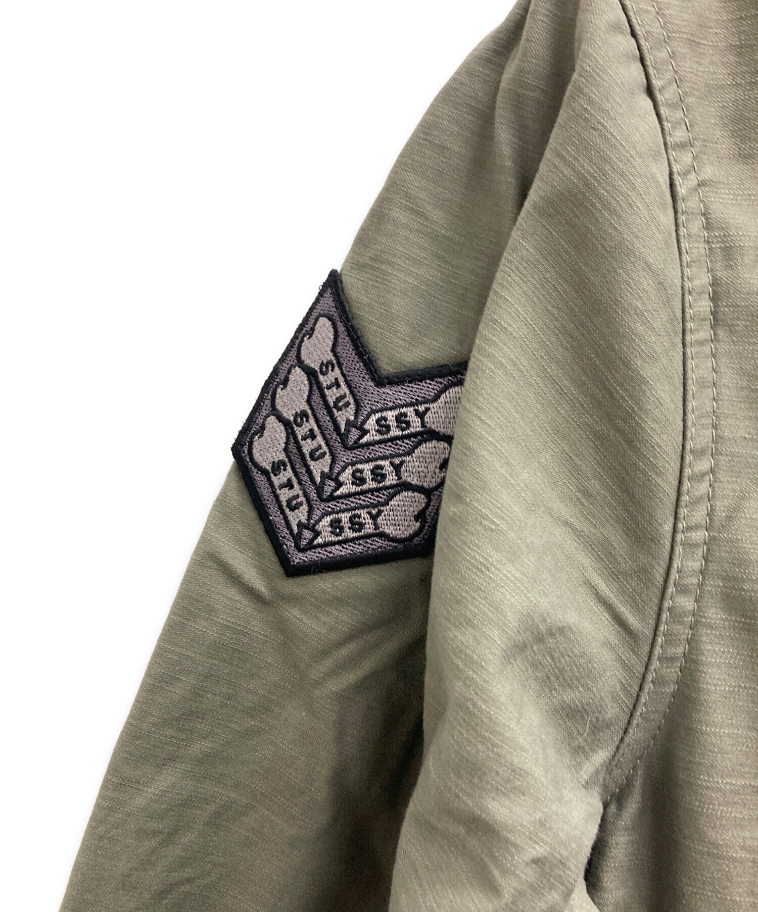 中古・古着通販】stussy (ステューシー) ワッペン付モッズコート