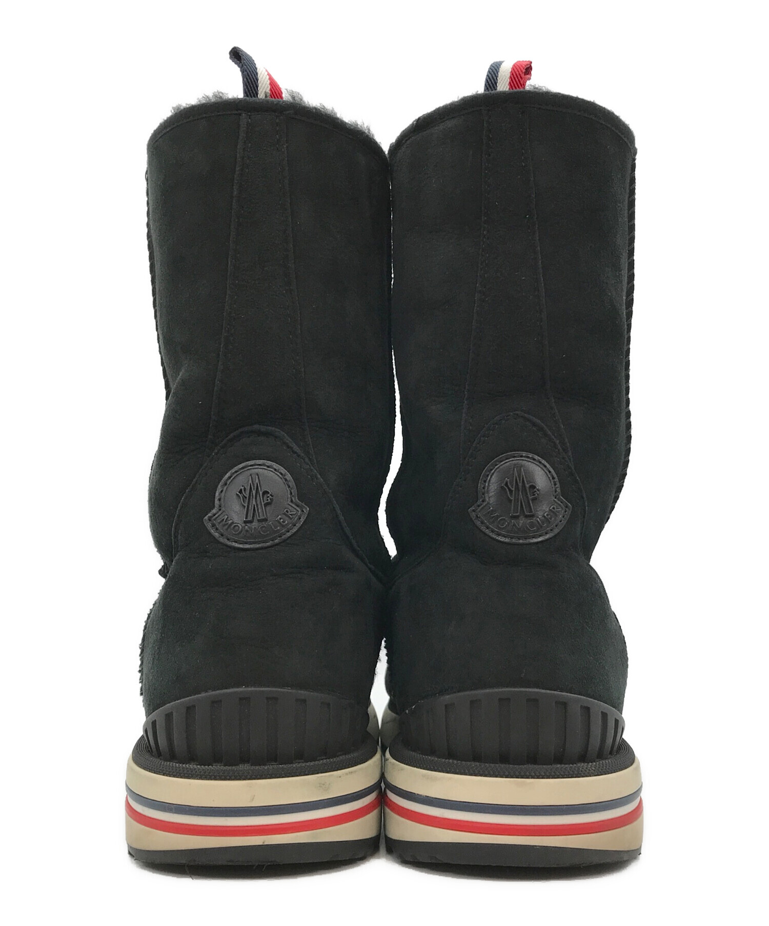 中古・古着通販】MONCLER (モンクレール) GABYムートンブーツ ブラック