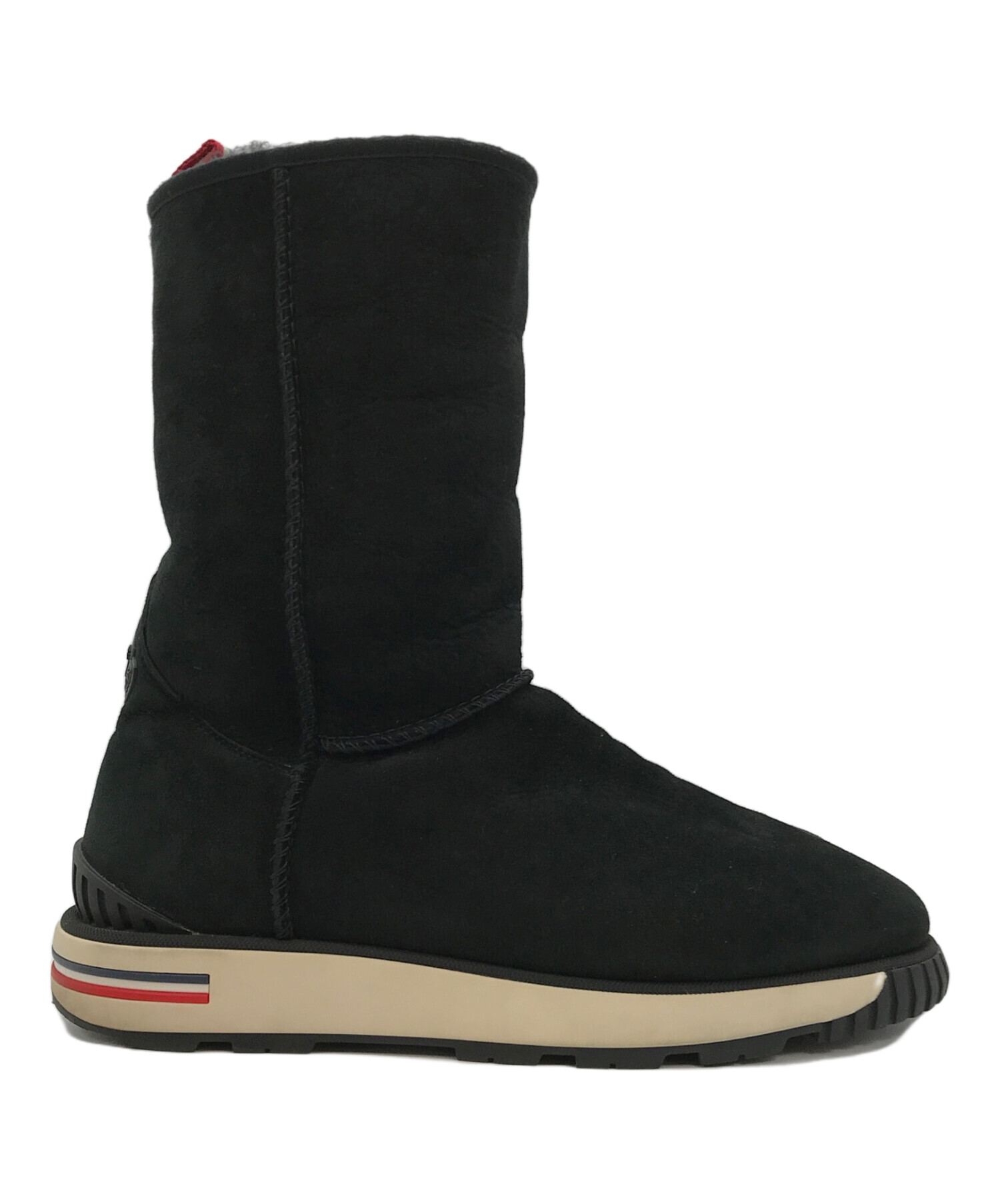 中古・古着通販】MONCLER (モンクレール) GABYムートンブーツ ブラック