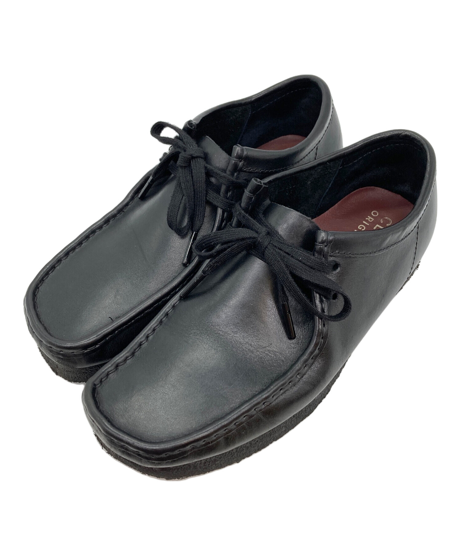 中古・古着通販】CLARKS (クラークス) ワラビーシューズ ブラック
