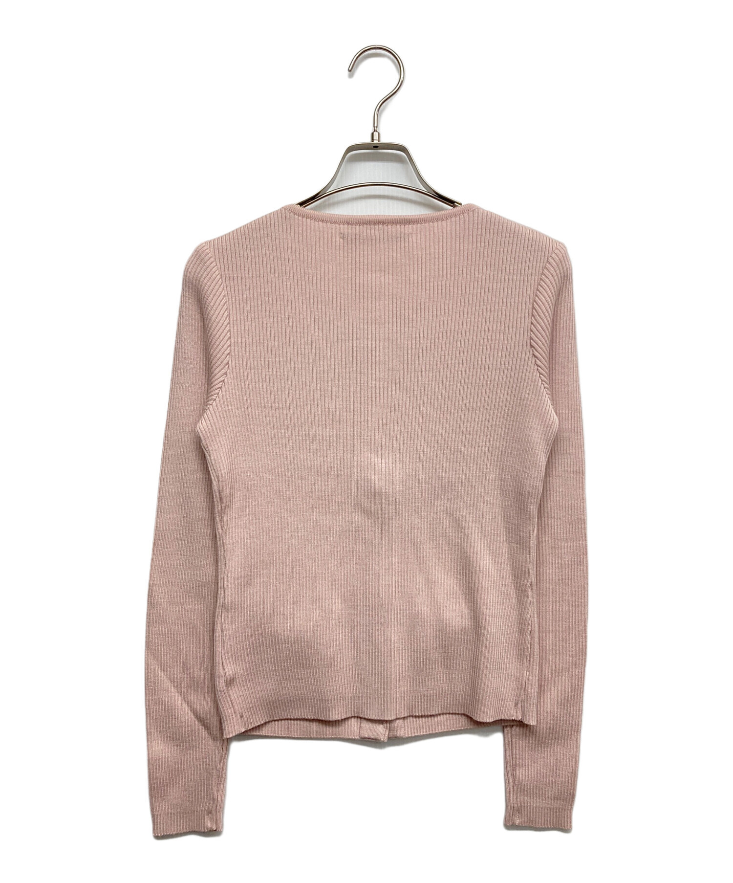 中古・古着通販】Rene (ルネ) ニットカーディガン ピンク サイズ:36