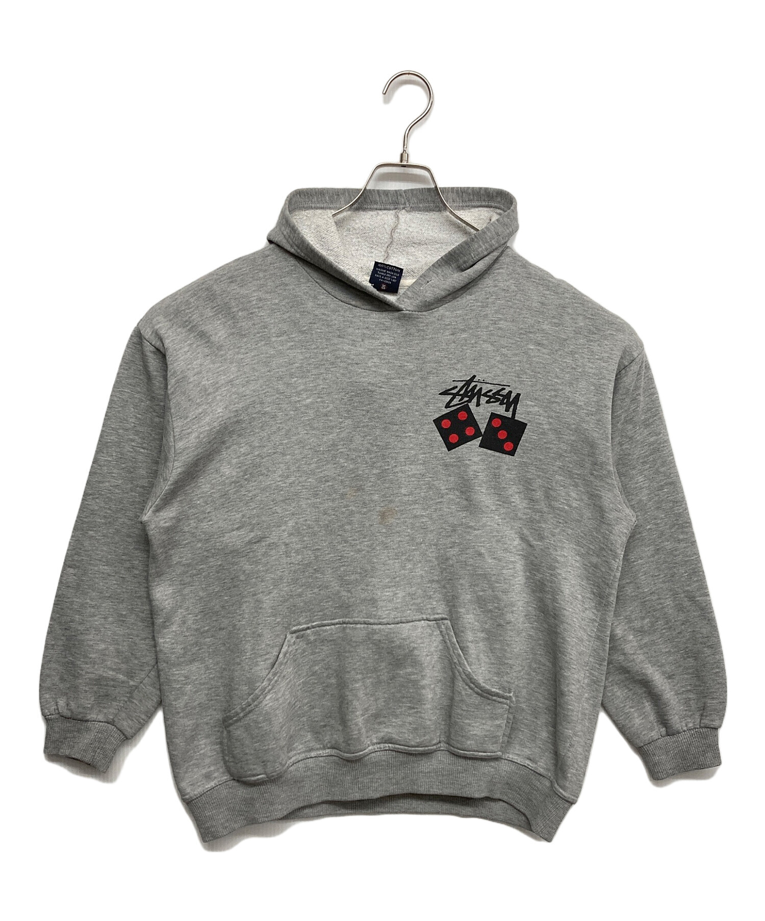 中古・古着通販】stussy (ステューシー) ダイスロゴパーカー グレー