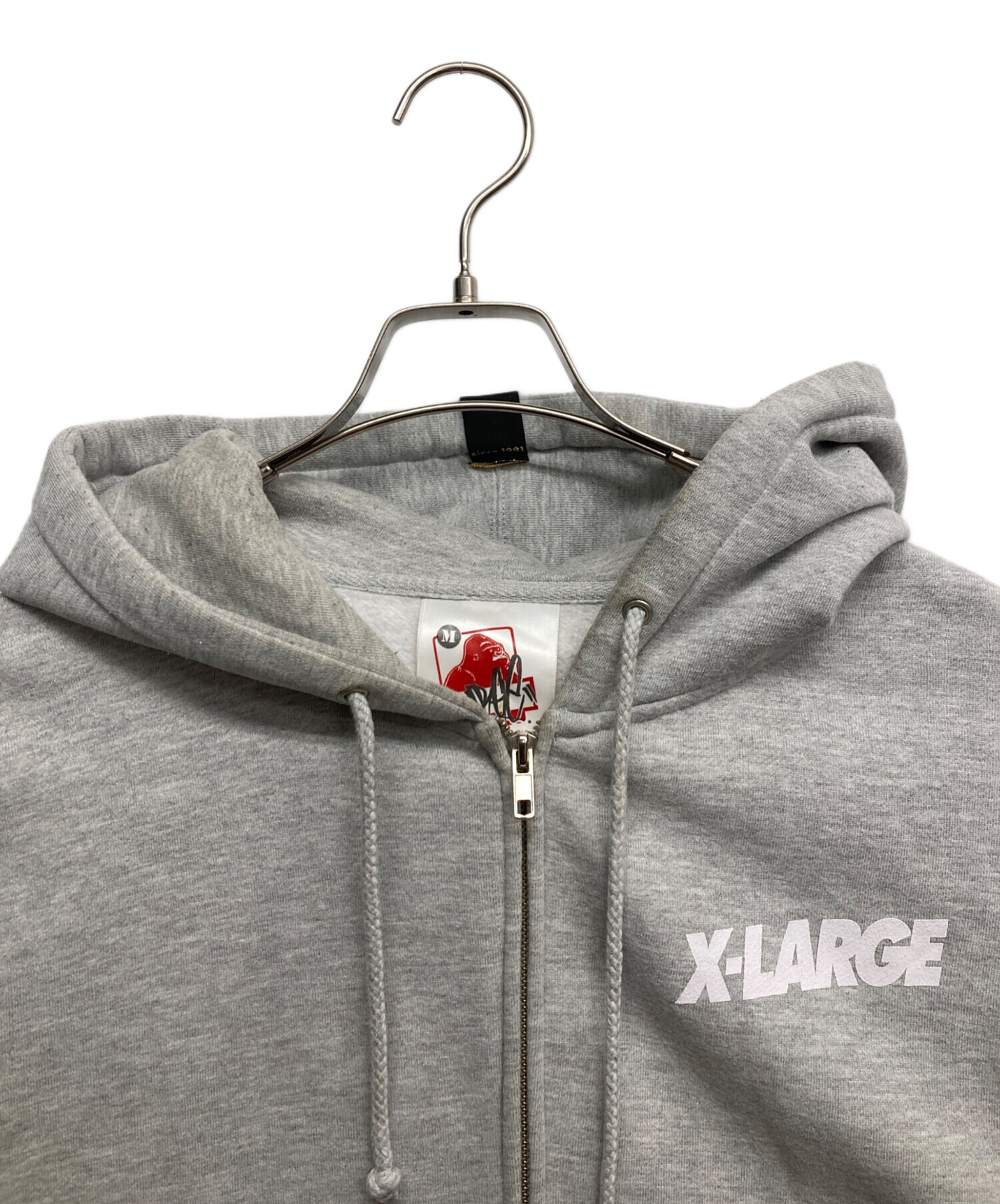中古・古着通販】X-LARGE (エクストララージ) ジップパーカー グレー
