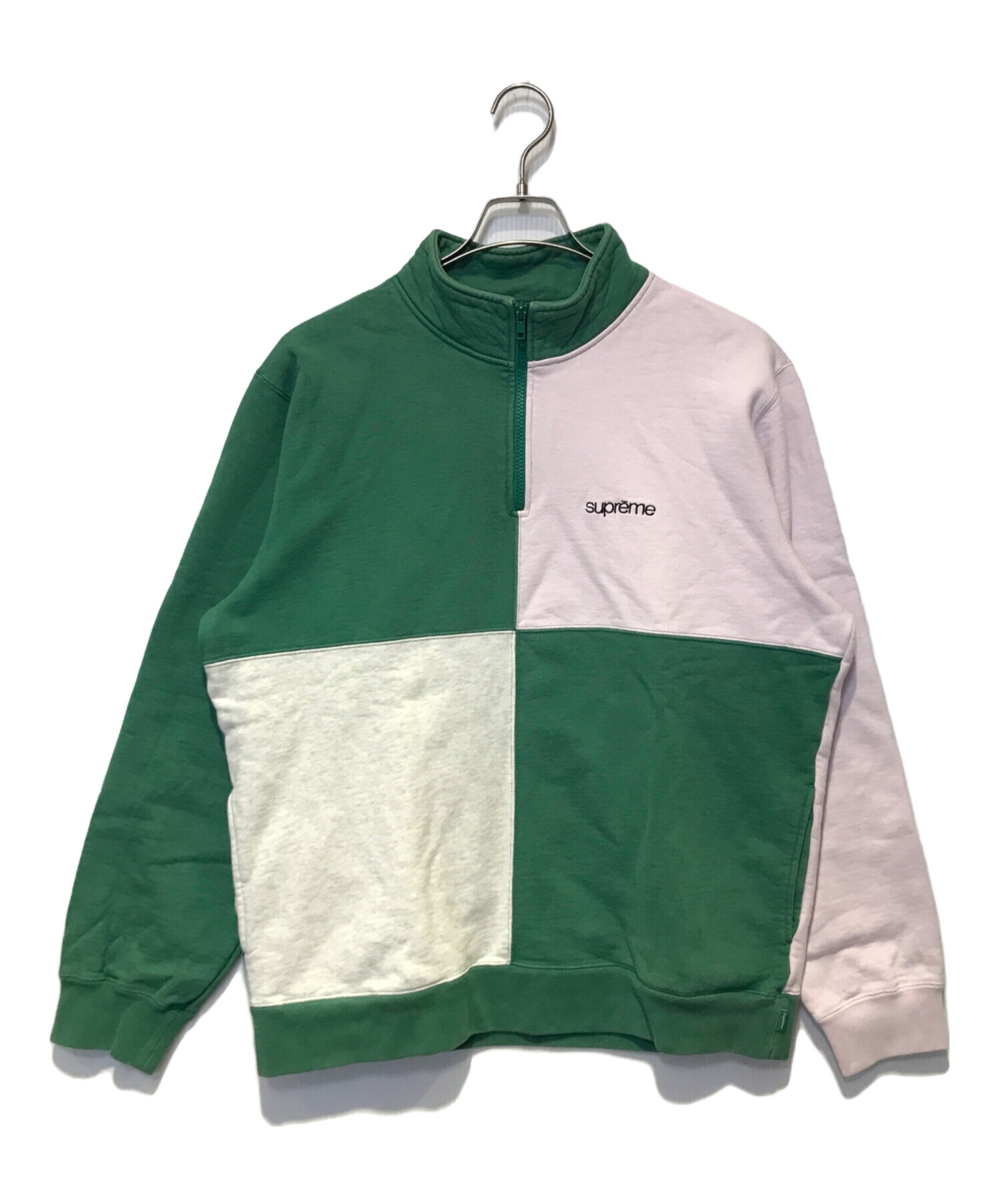 中古・古着通販】SUPREME (シュプリーム) カラーブロックハーフジップ