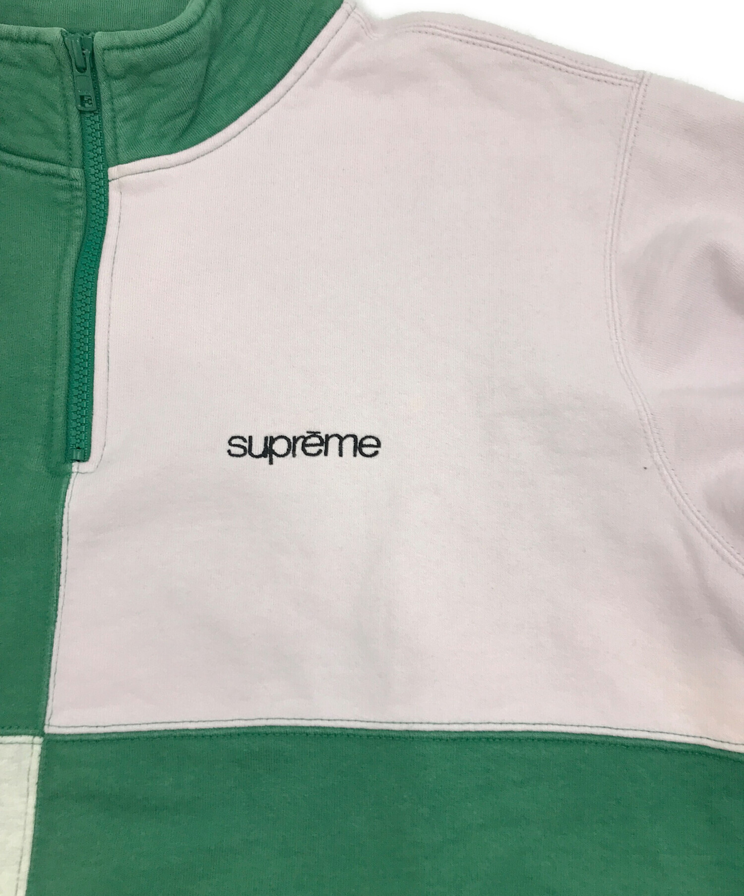 中古・古着通販】SUPREME (シュプリーム) カラーブロックハーフジップ