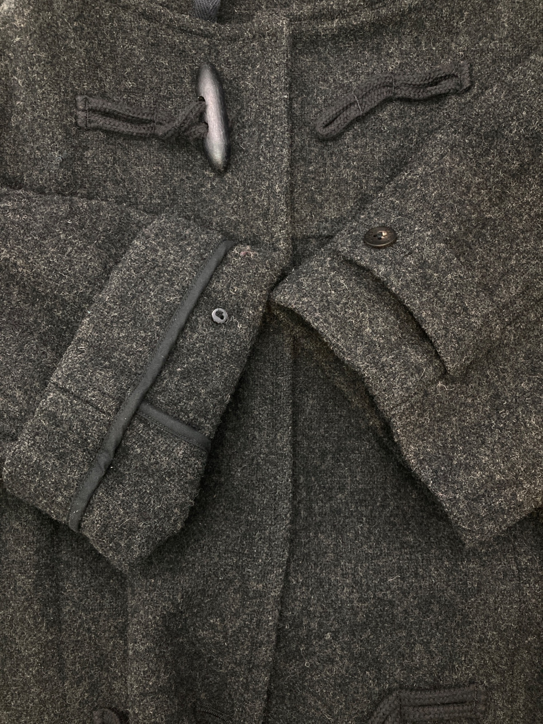 中古・古着通販】PAPAS (パパス) ウールダッフルコート グレー サイズ