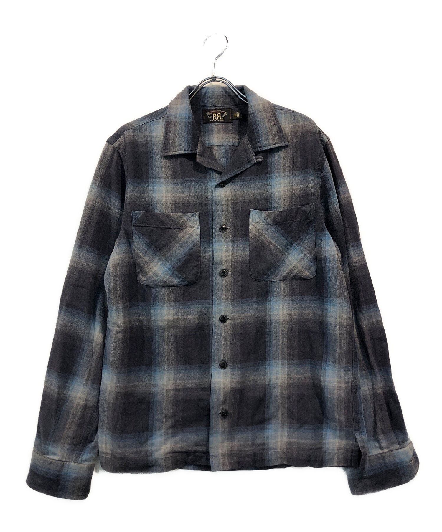 中古・古着通販】RRL (ダブルアールエル) オンブレチェックオープン