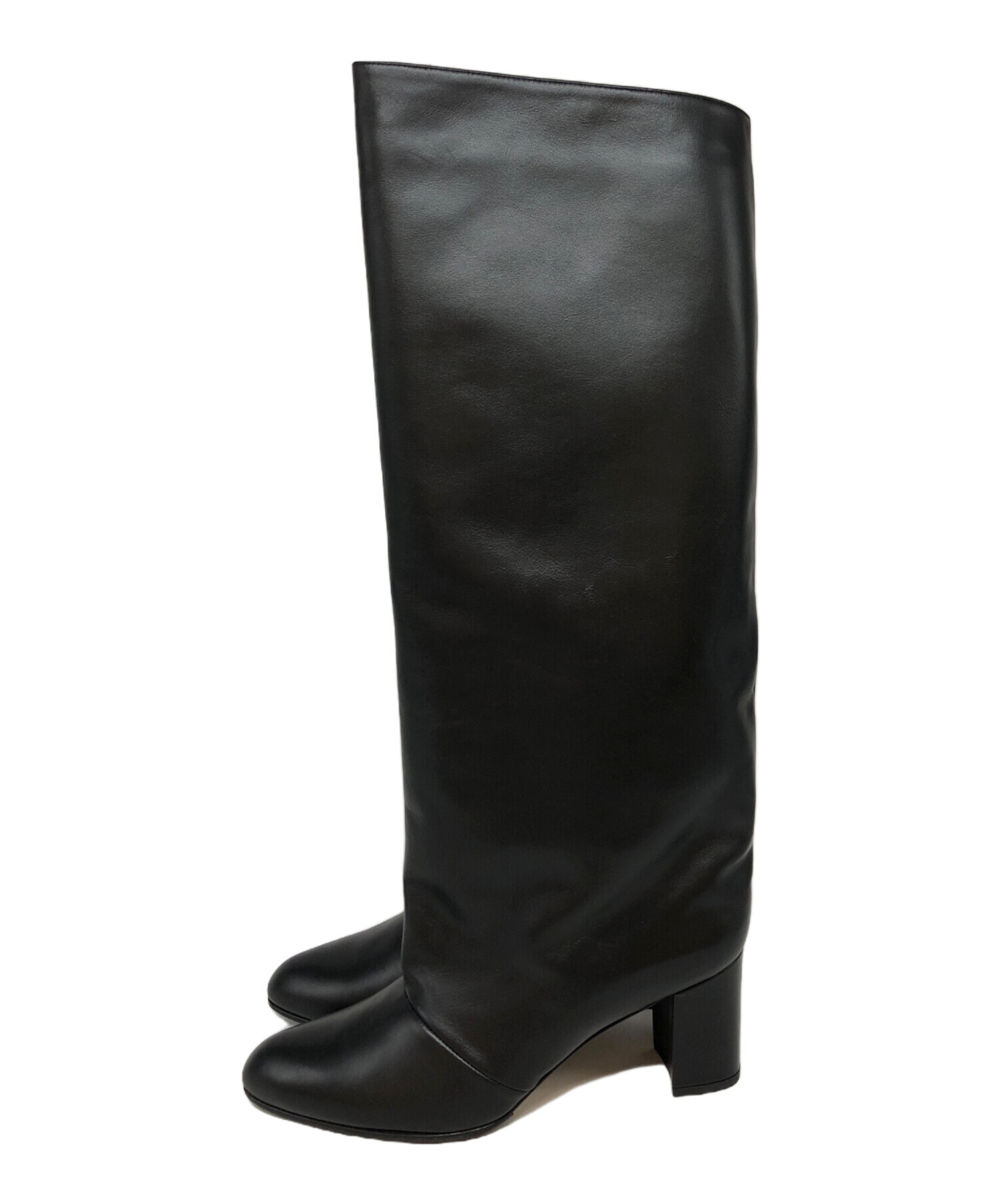 中古・古着通販】NEBULONIE (ネブローニ) ロングブーツ ブラック