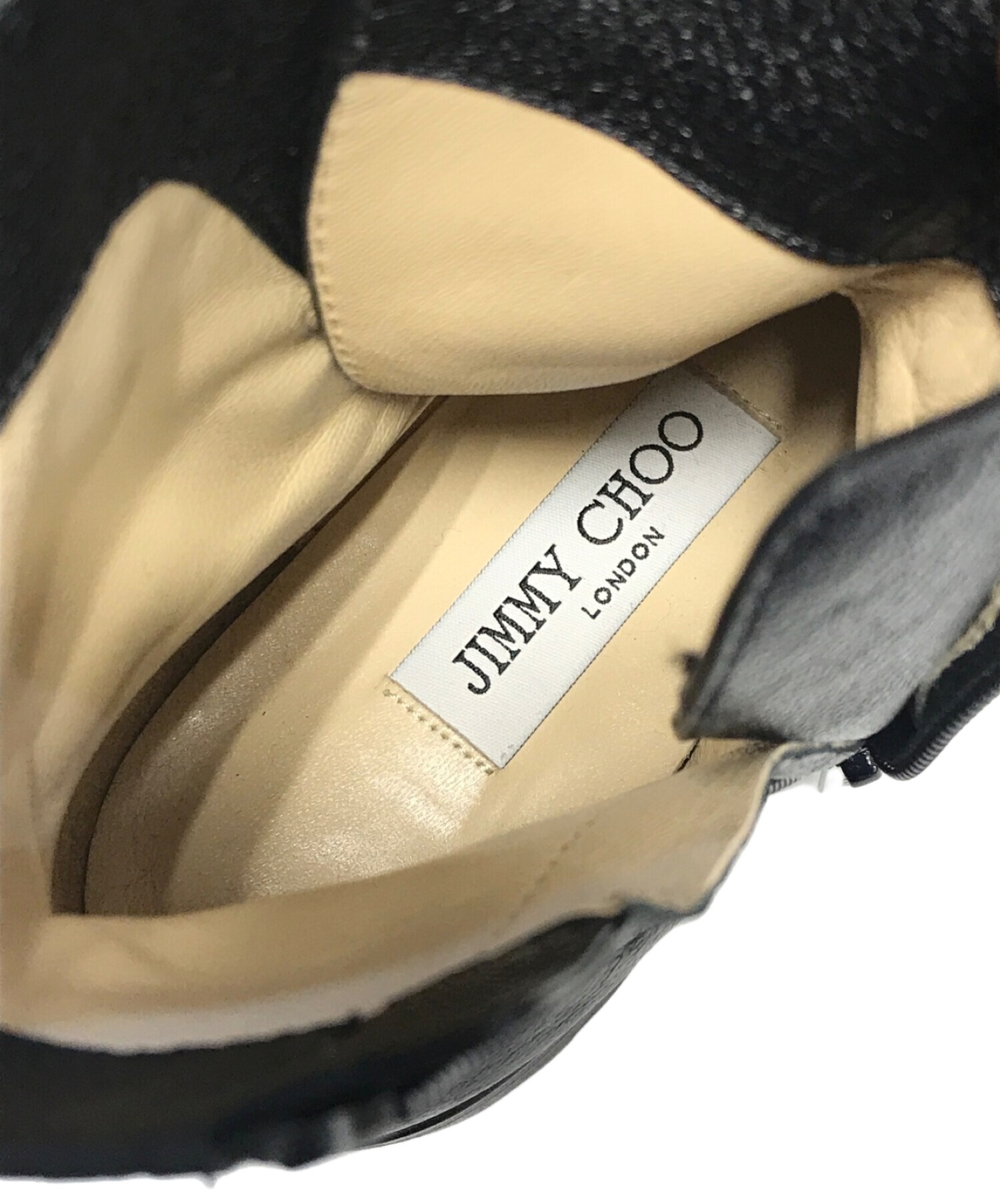 中古・古着通販】JIMMY CHOO (ジミーチュウ) ビジューショートブーツ