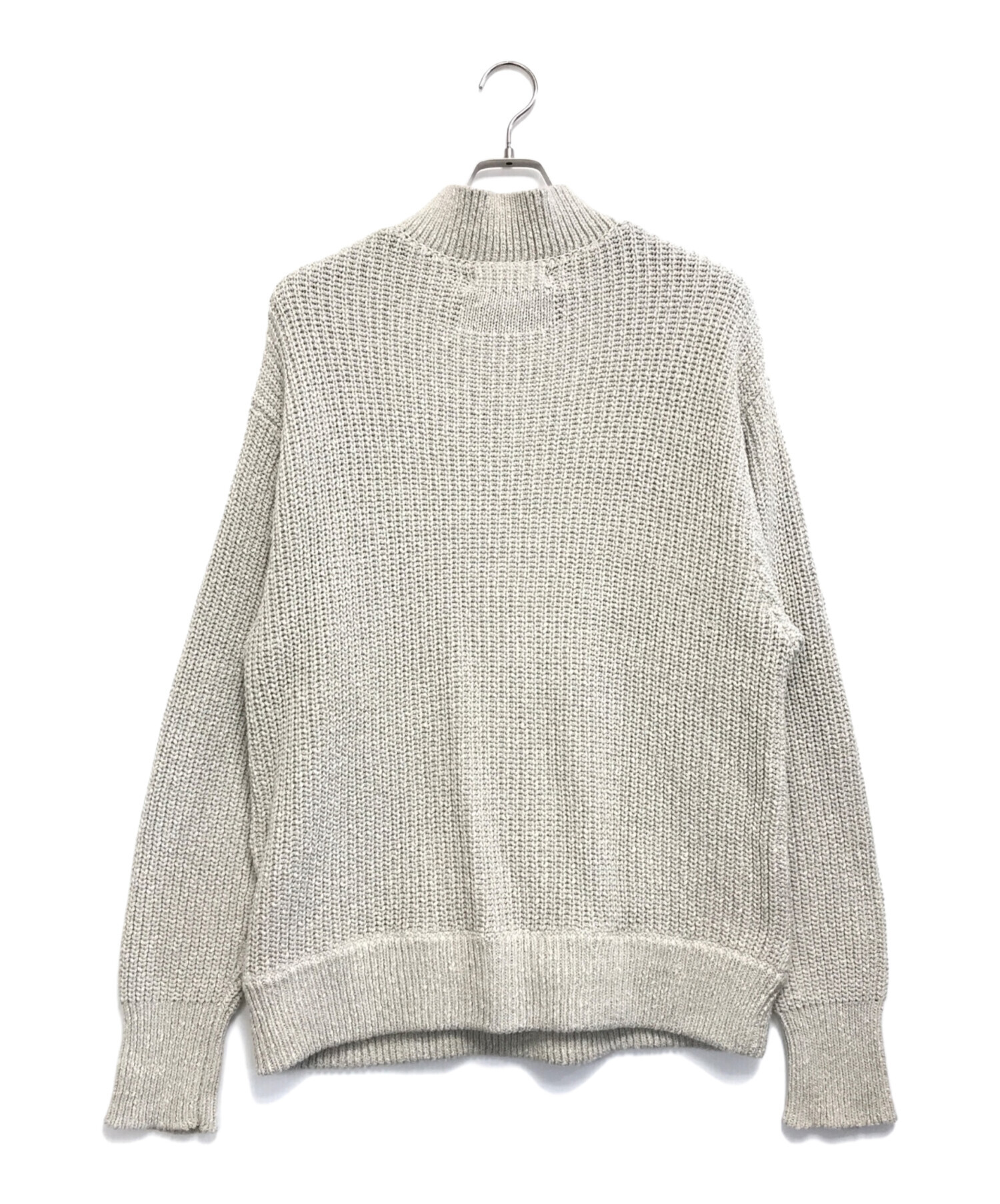 中古・古着通販】NULLUS (ヌールス) DECONSTRUCTED SWEATER グレージュ