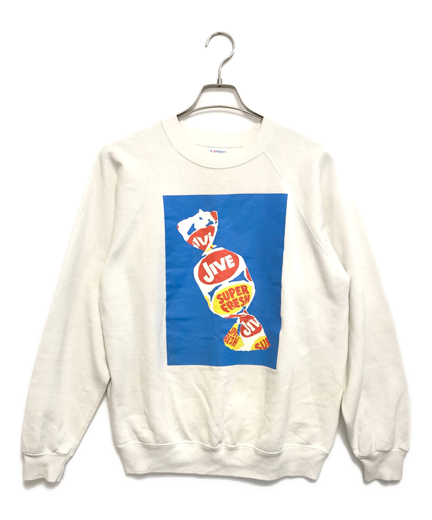 中古・古着通販】Hanes (ヘインズ) スウェット ホワイト サイズ:L