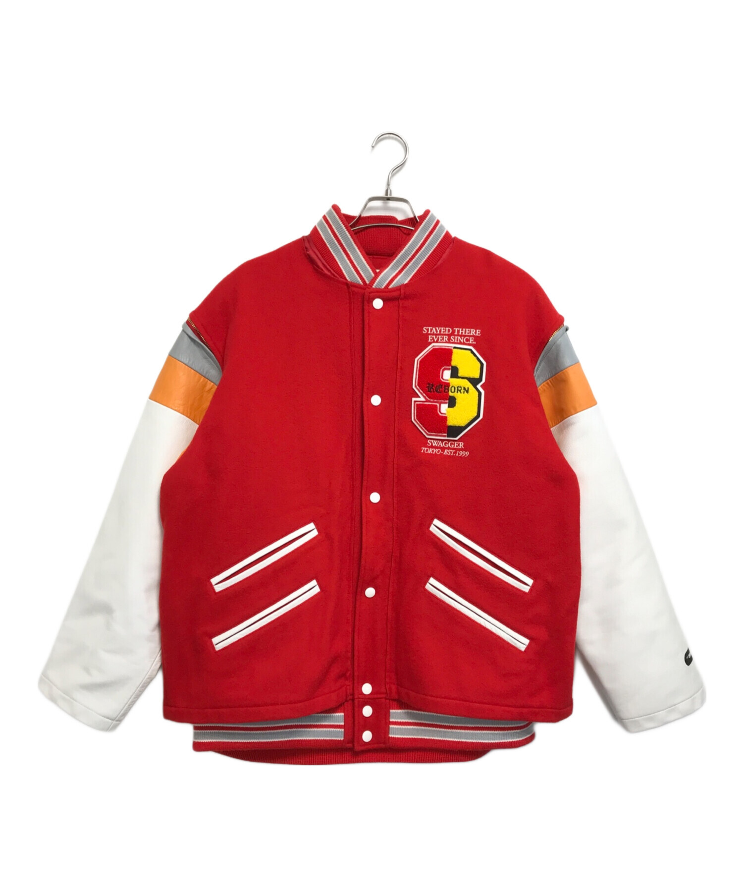 中古・古着通販】SWAGGER (スワッガー) スタジャン ブラック サイズ:XL