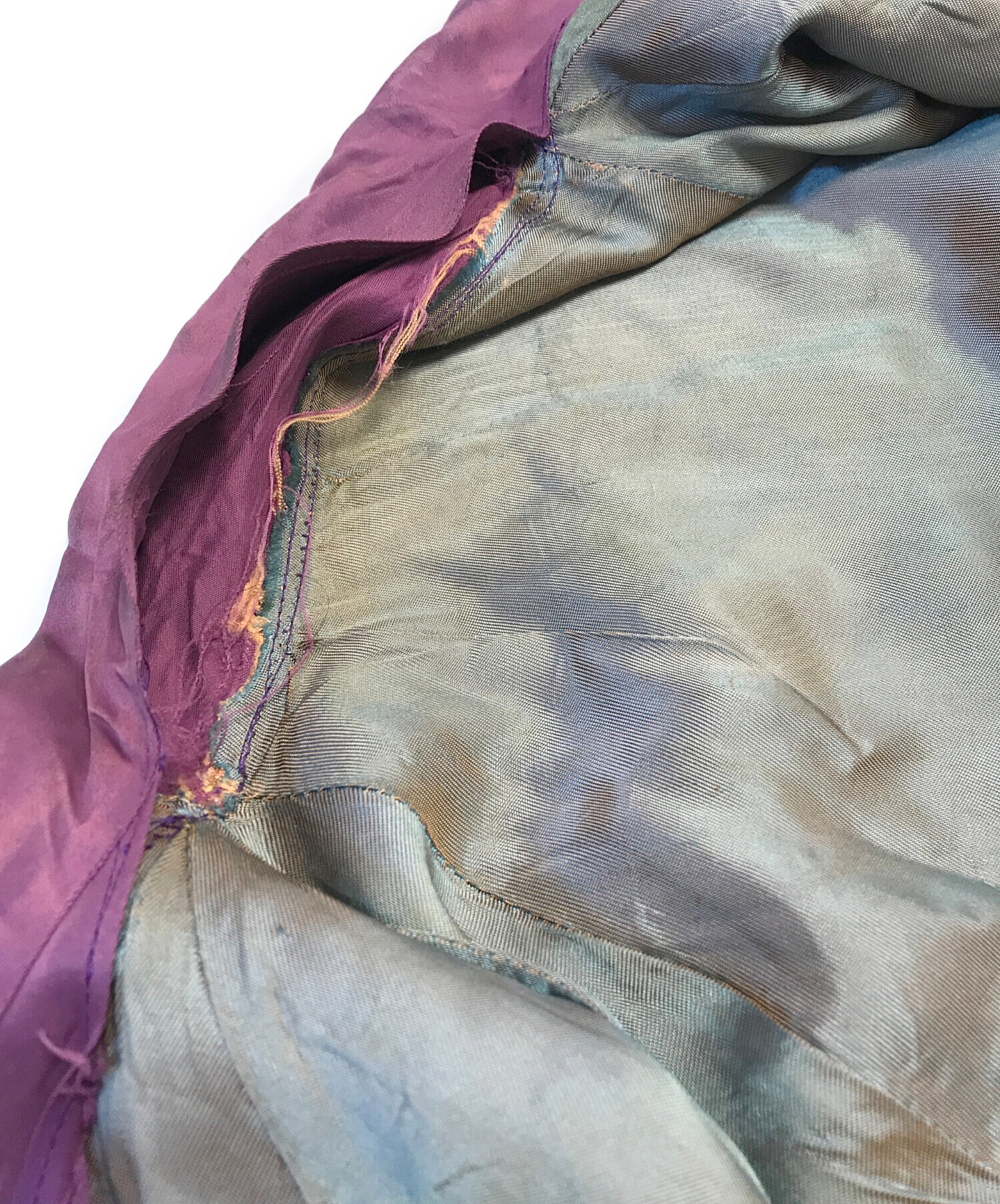 中古・古着通販】VINTAGE (ヴィンテージ) 襟付きサテンスタジャン