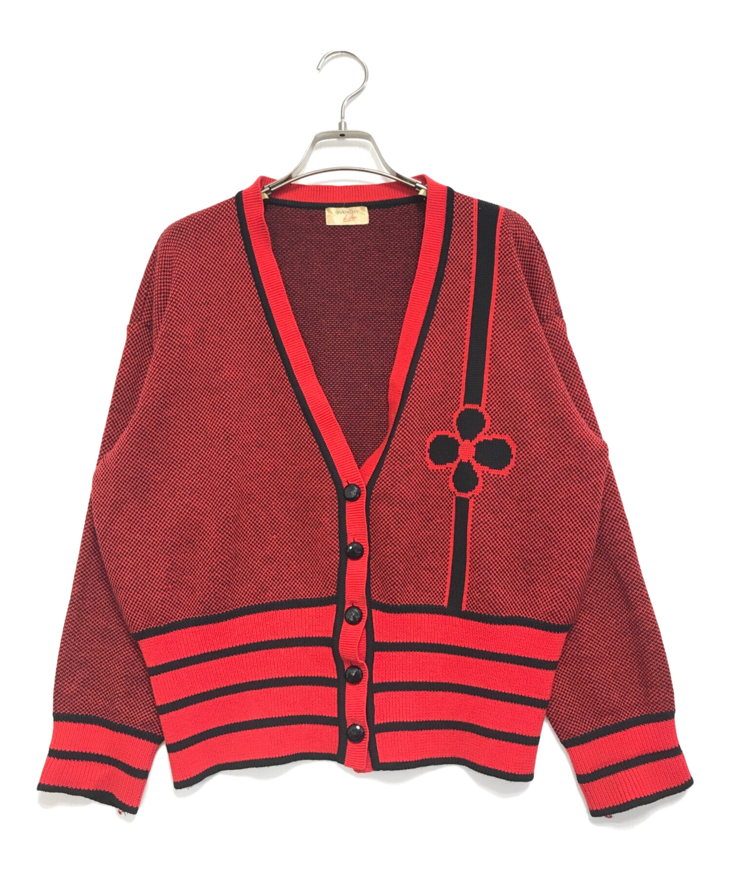 中古・古着通販】GIVENCHY (ジバンシィ) ニットカーディガン レッド