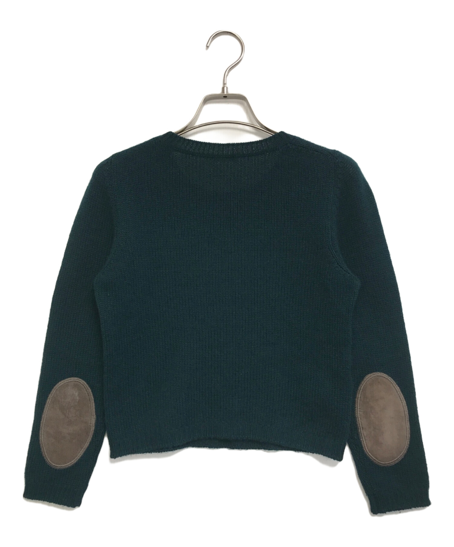 i*a様 プラダ エルボーパッチセーター チャコールグレー 首周り補修