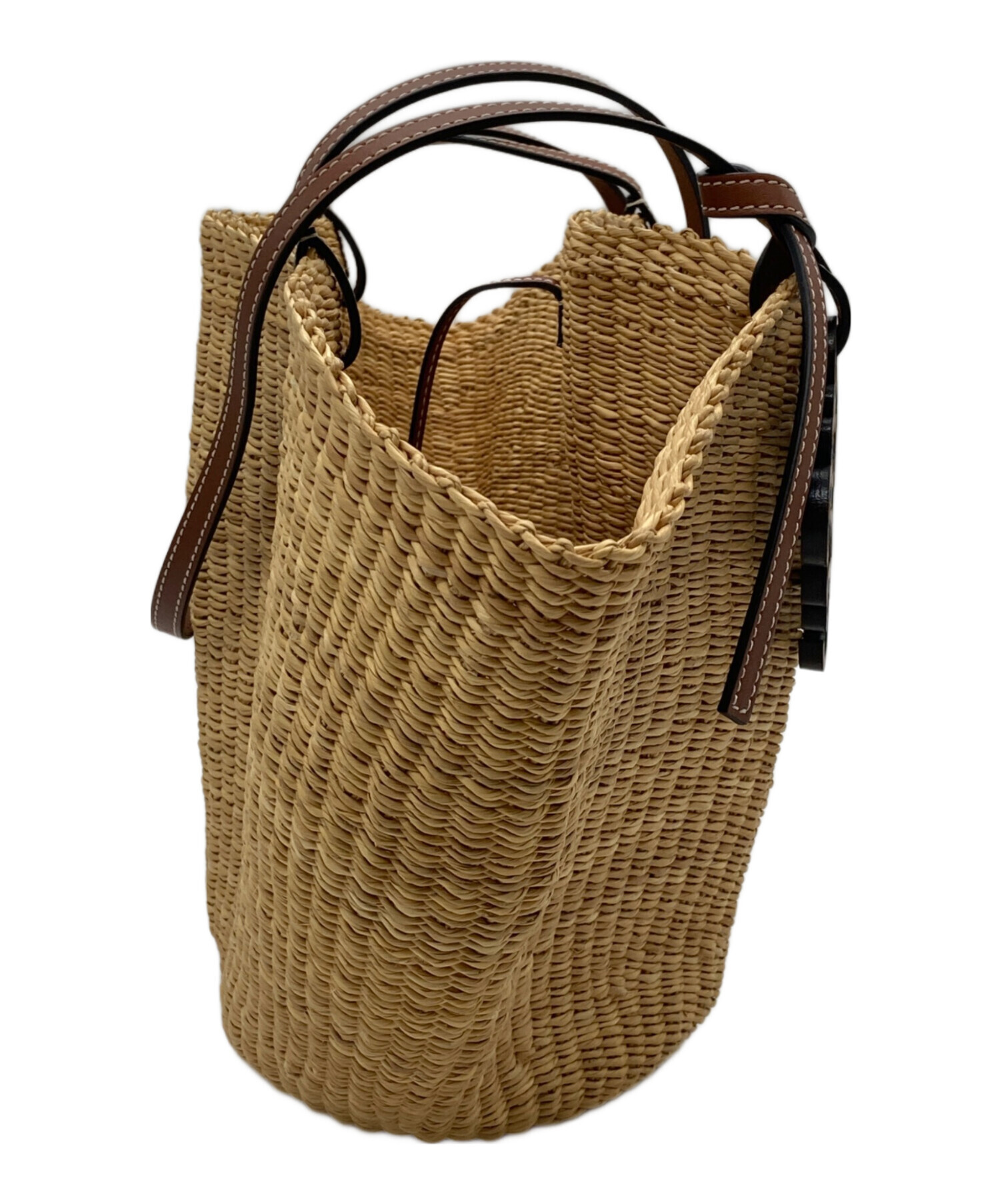 中古・古着通販】LOEWE (ロエベ) シェルバスケットバッグ ベージュ