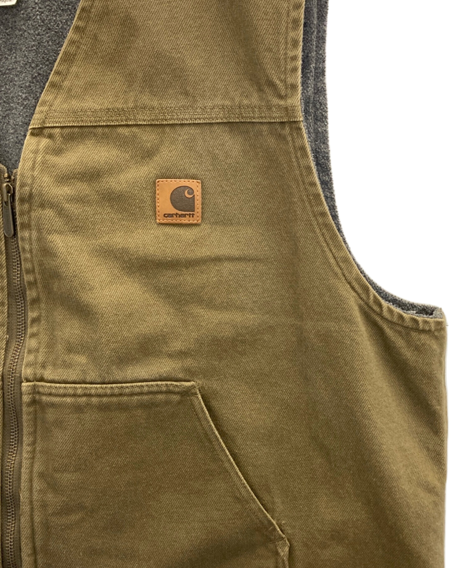 中古・古着通販】CarHartt (カーハート) ダックベスト オリーブ サイズ