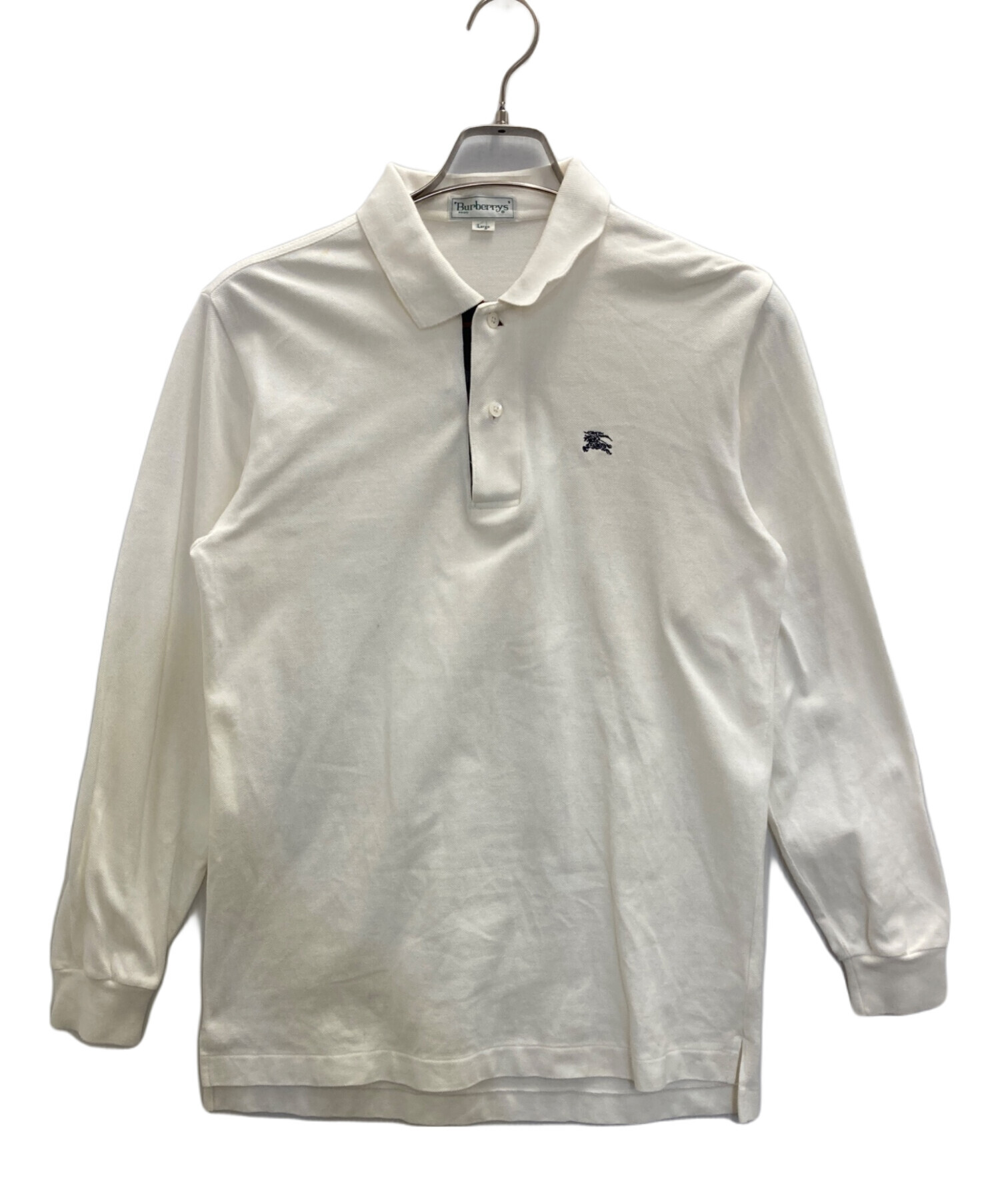 中古・古着通販】Burberry's (バーバリー) 長袖ポロシャツ ホワイト