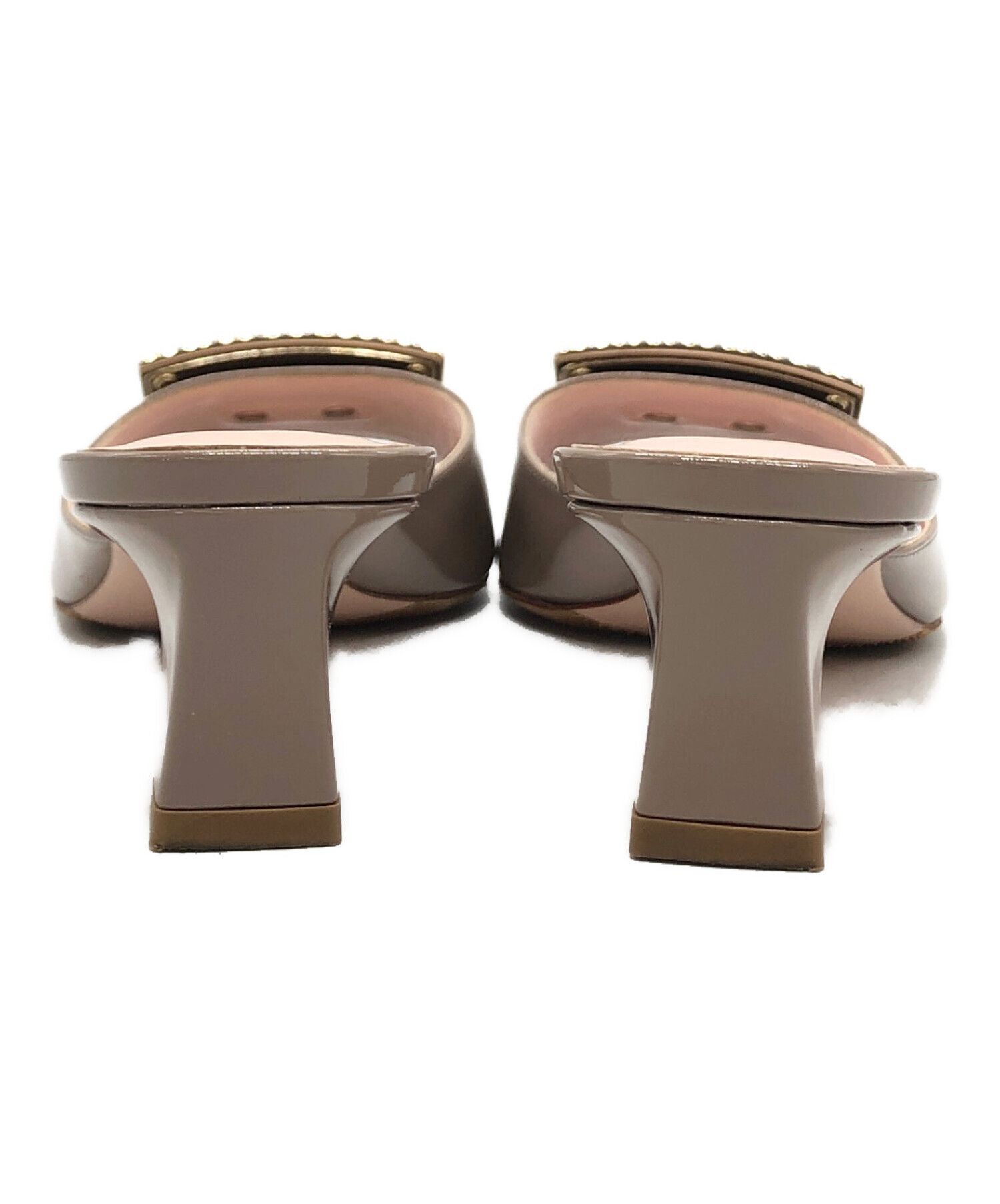 未使用級 ロジェヴィヴィエ ビジュー ヒール ベロア ミュール 36 23cm