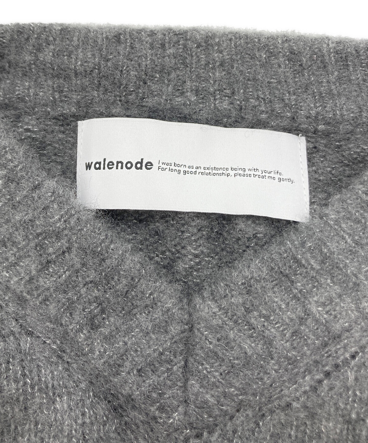 中古・古着通販】walenode (ウェルノード) カシミヤ シルク Vネック
