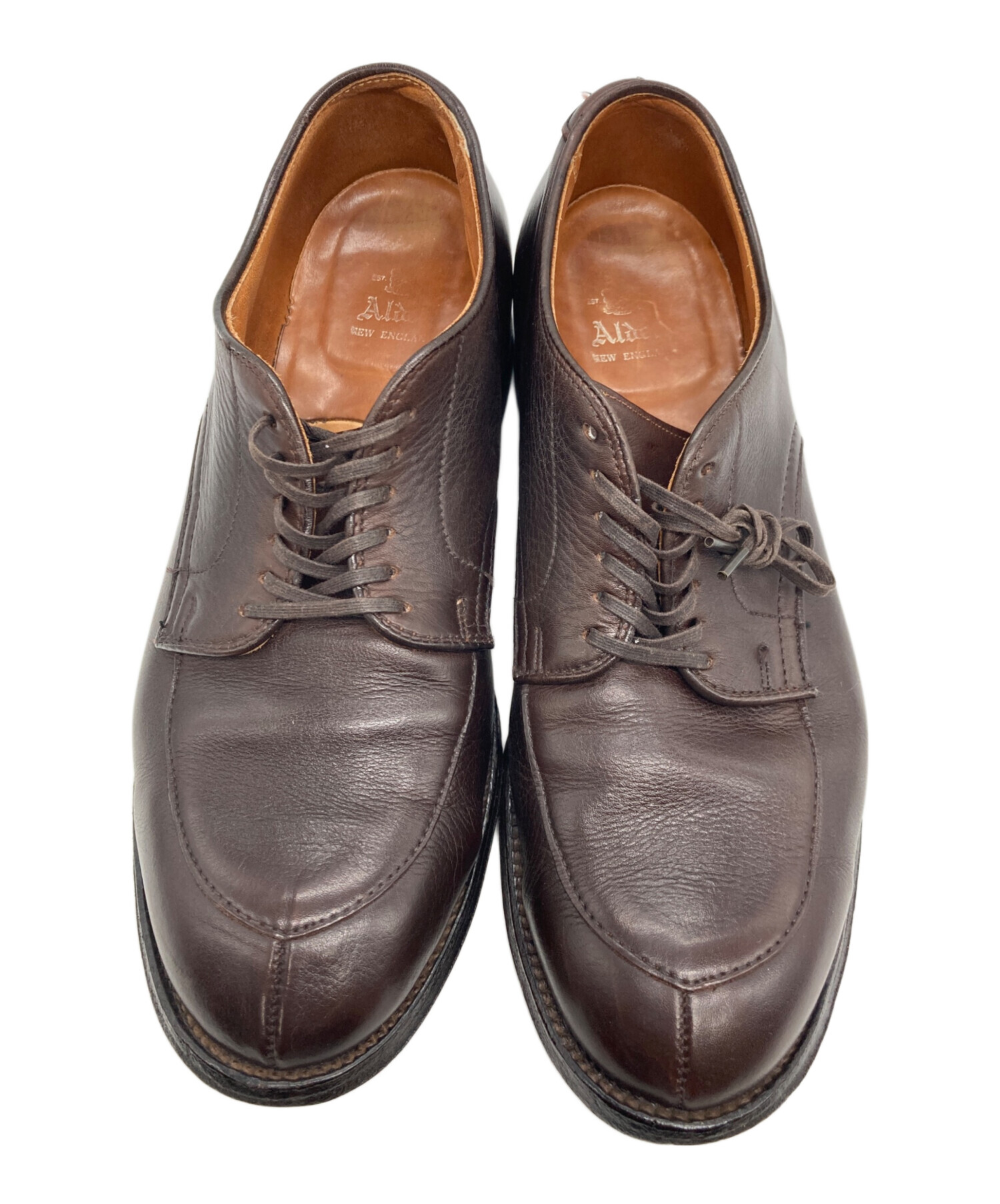 中古・古着通販】ALDEN (オールデン) Vチップレザーシューズ ブラウン