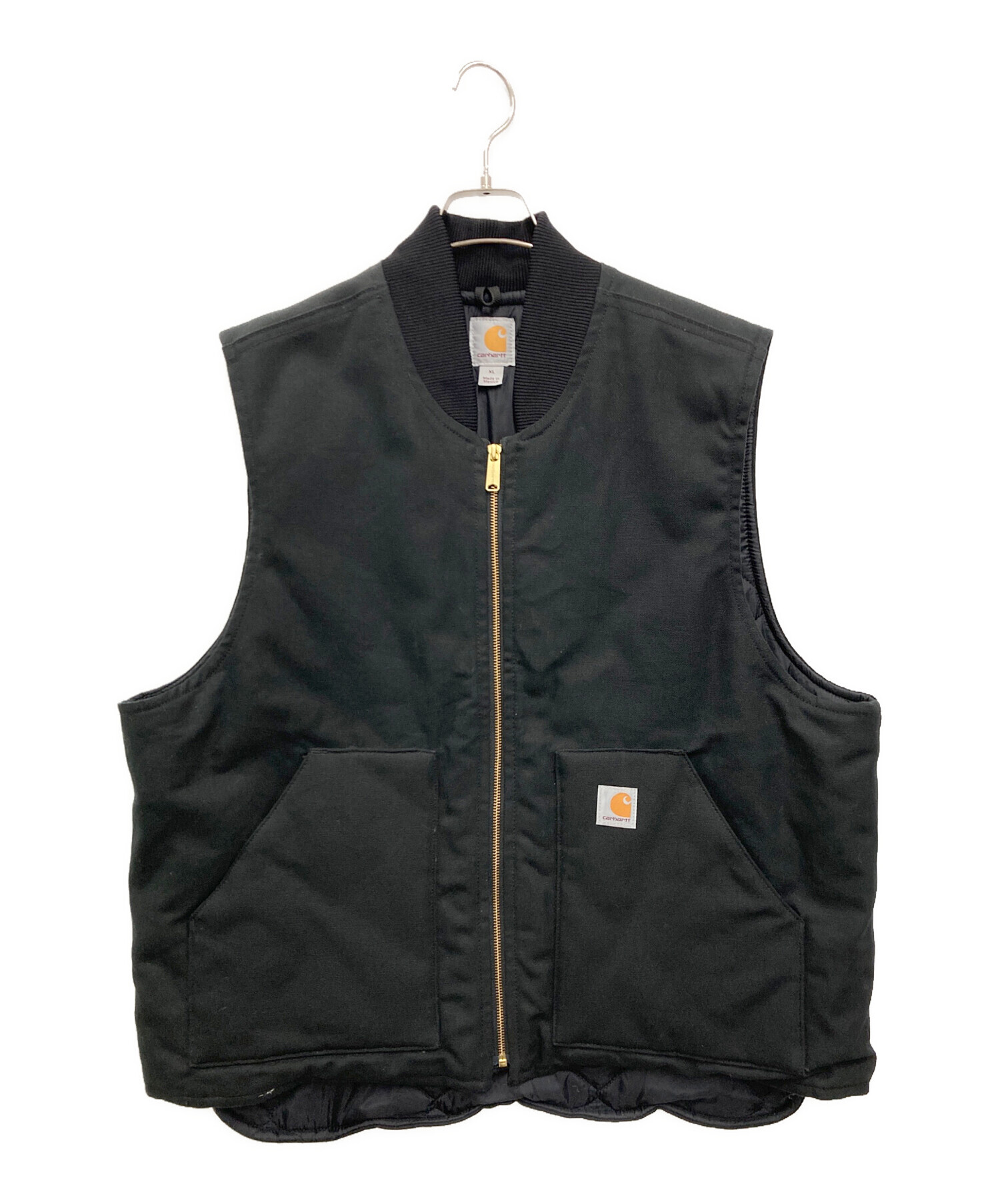 中古・古着通販】CarHartt (カーハート) ダックベスト ブラック サイズ