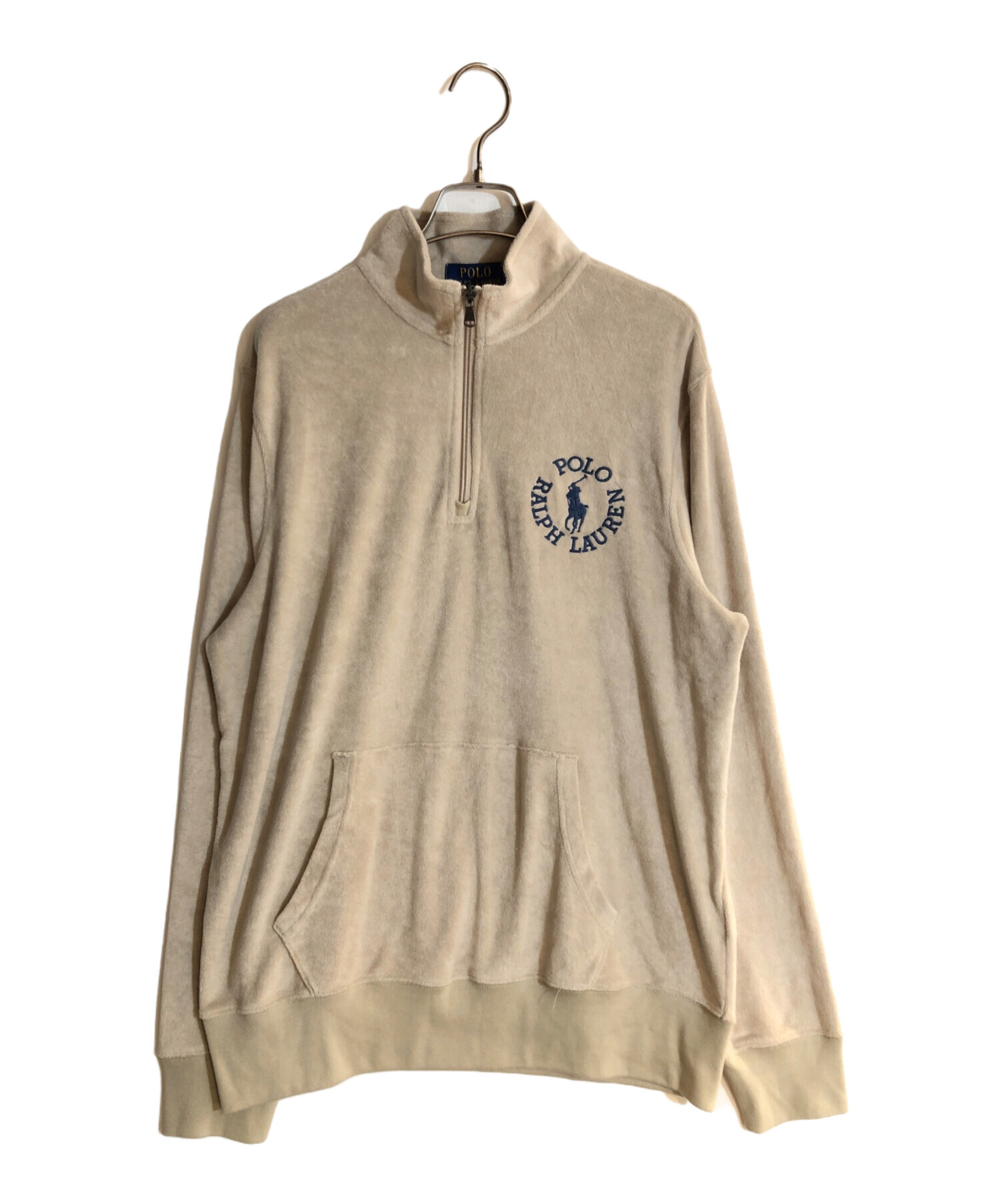 90s POLO GOLFポロゴルフXLハーフジップラルフローレンベージュ 楽天