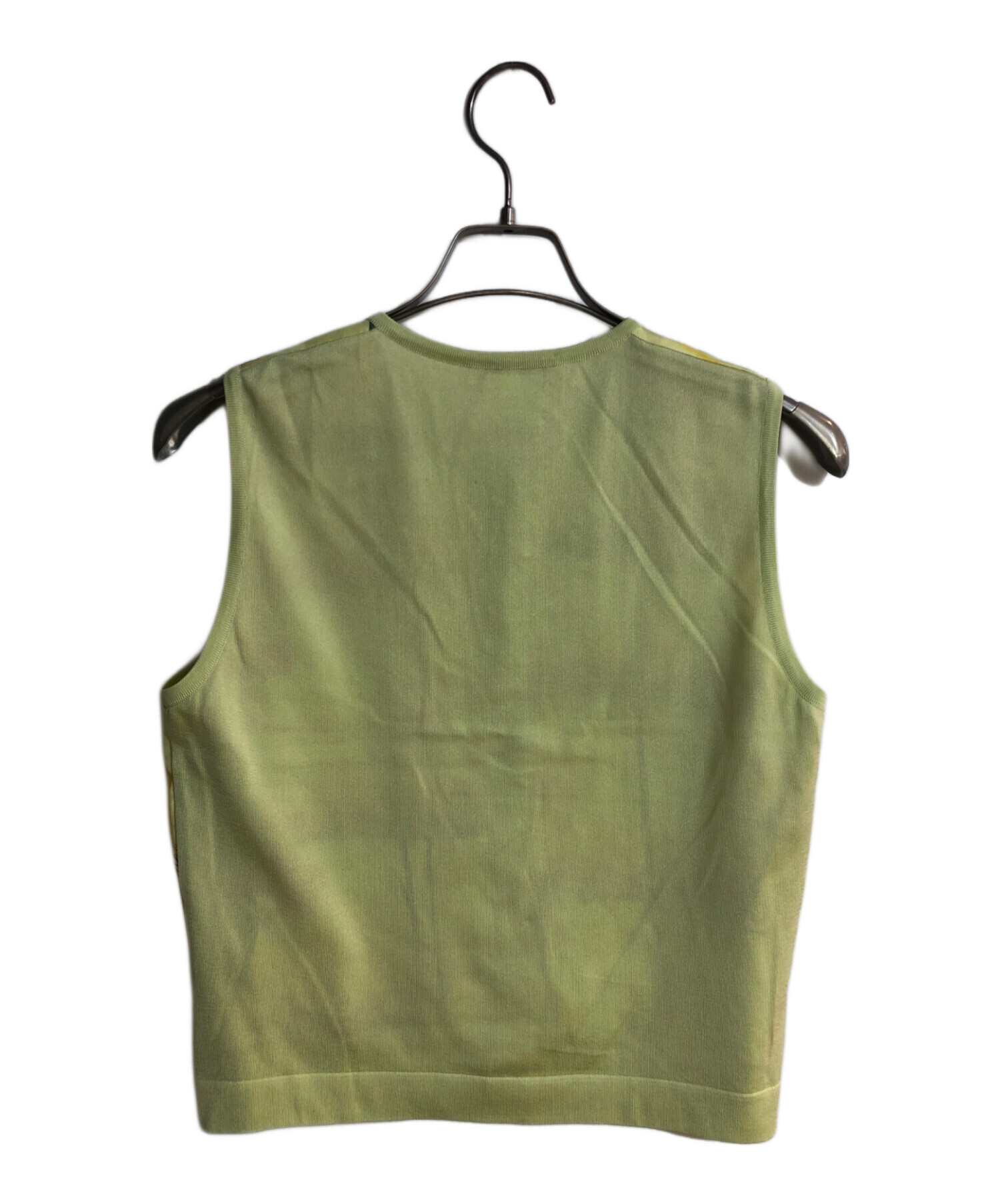 中古・古着通販】HERMES (エルメス) セリエボタンスカーフ柄ニット